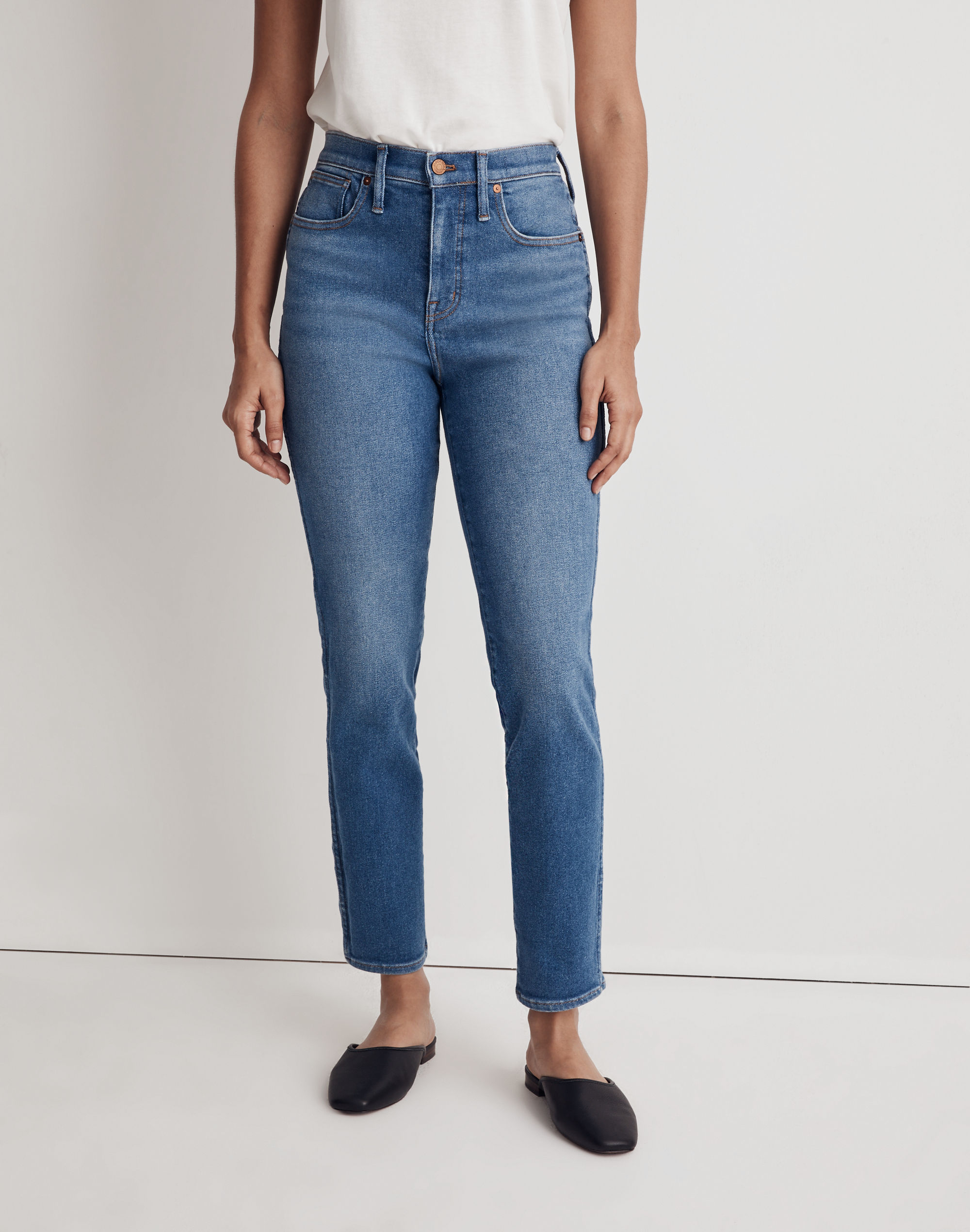 Tall Stovepipe Jeans in Leaside Wash