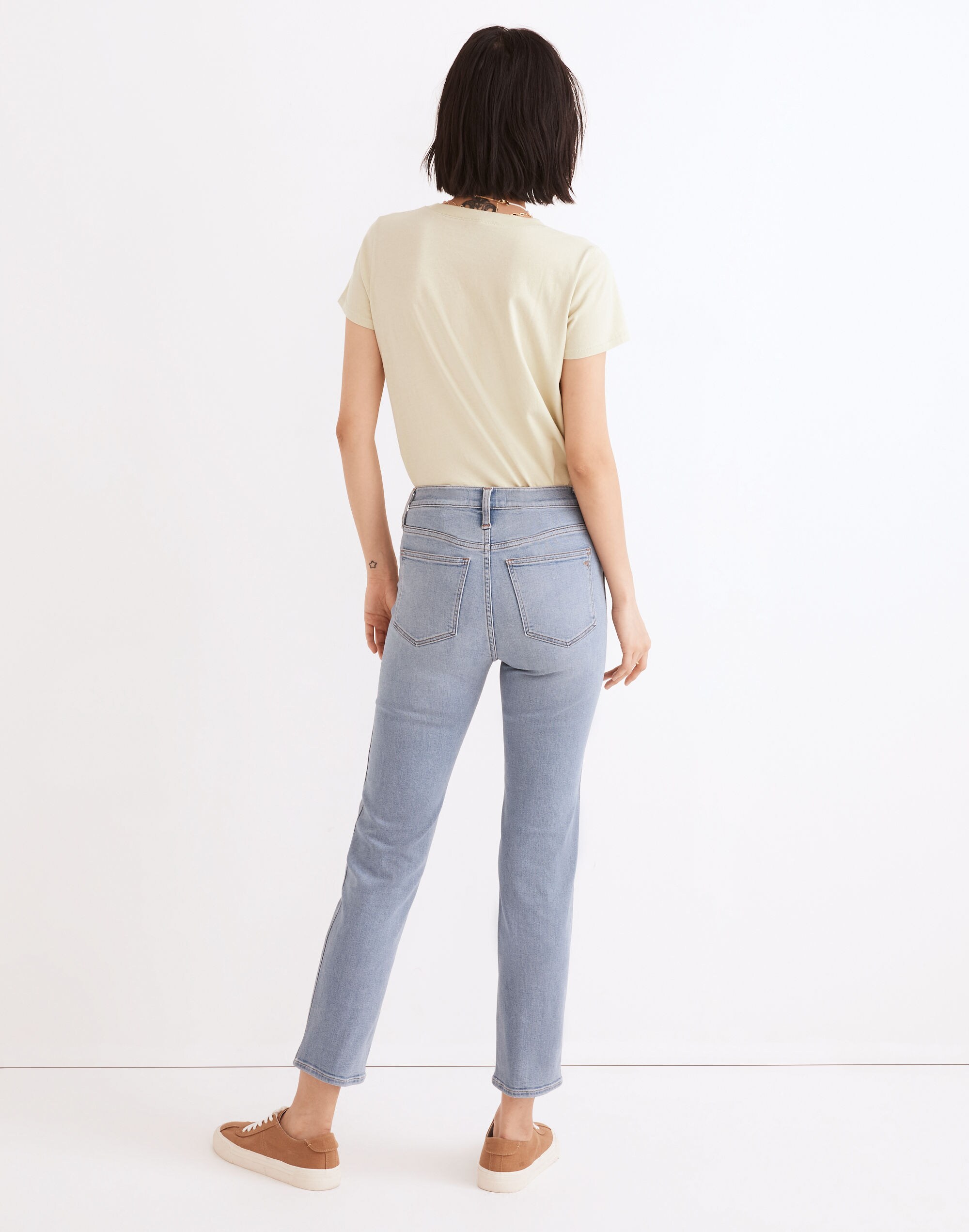 Mid-Rise Stovepipe Jeans in Abell Wash