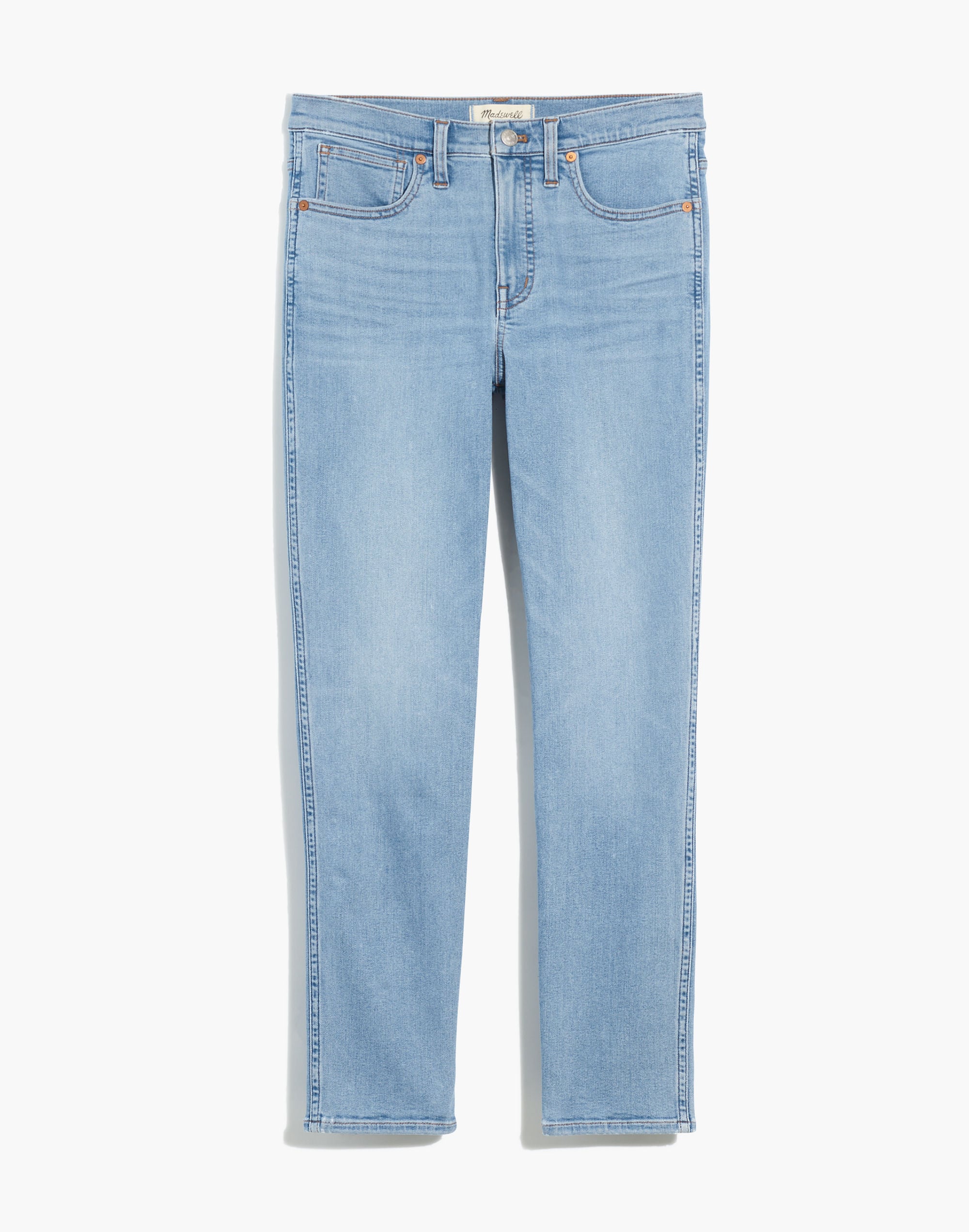 Petite Mid-Rise Stovepipe Jeans in Abell Wash