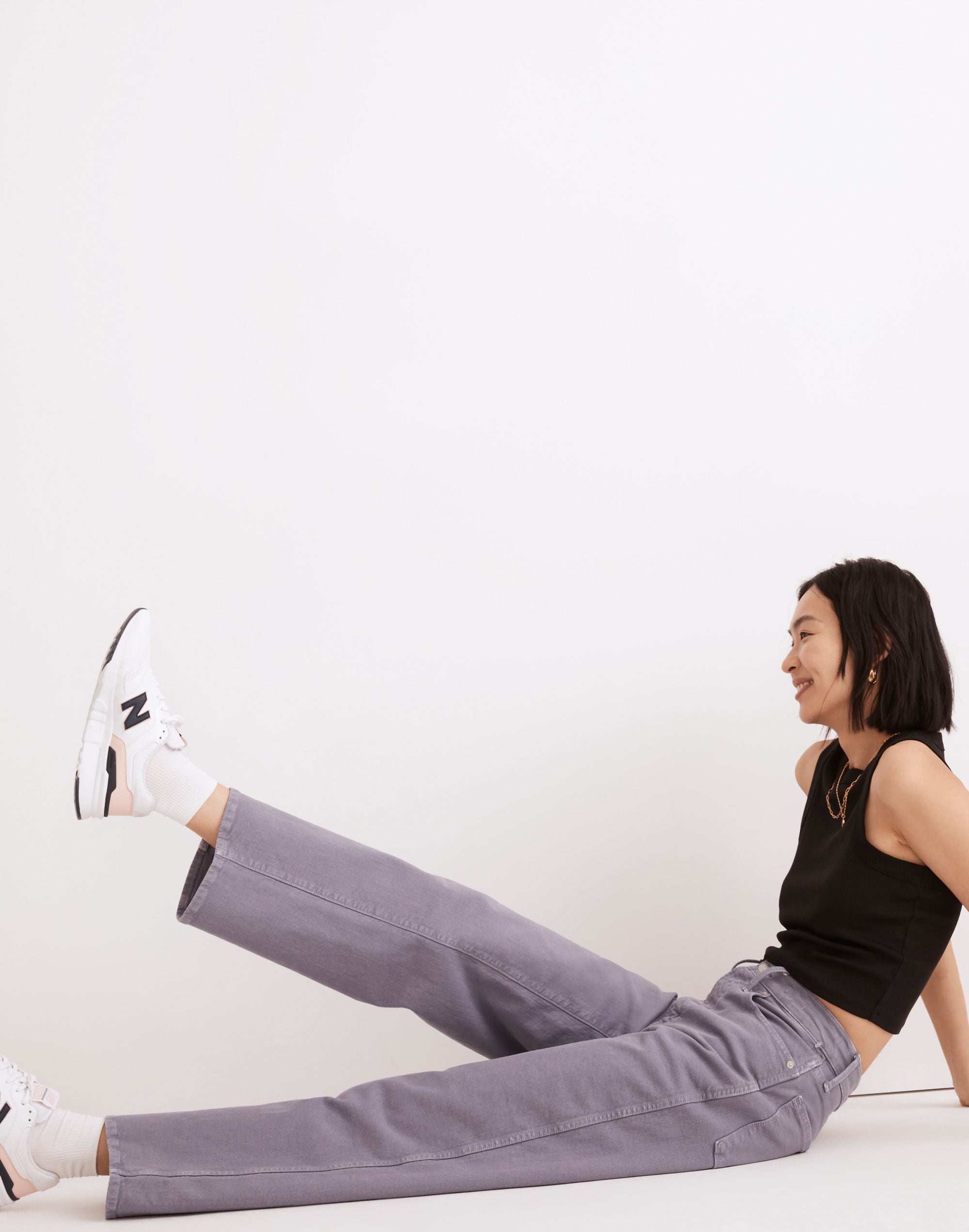 The Perfect Vintage Wide-Leg Jean: Garment-Dyed Edition