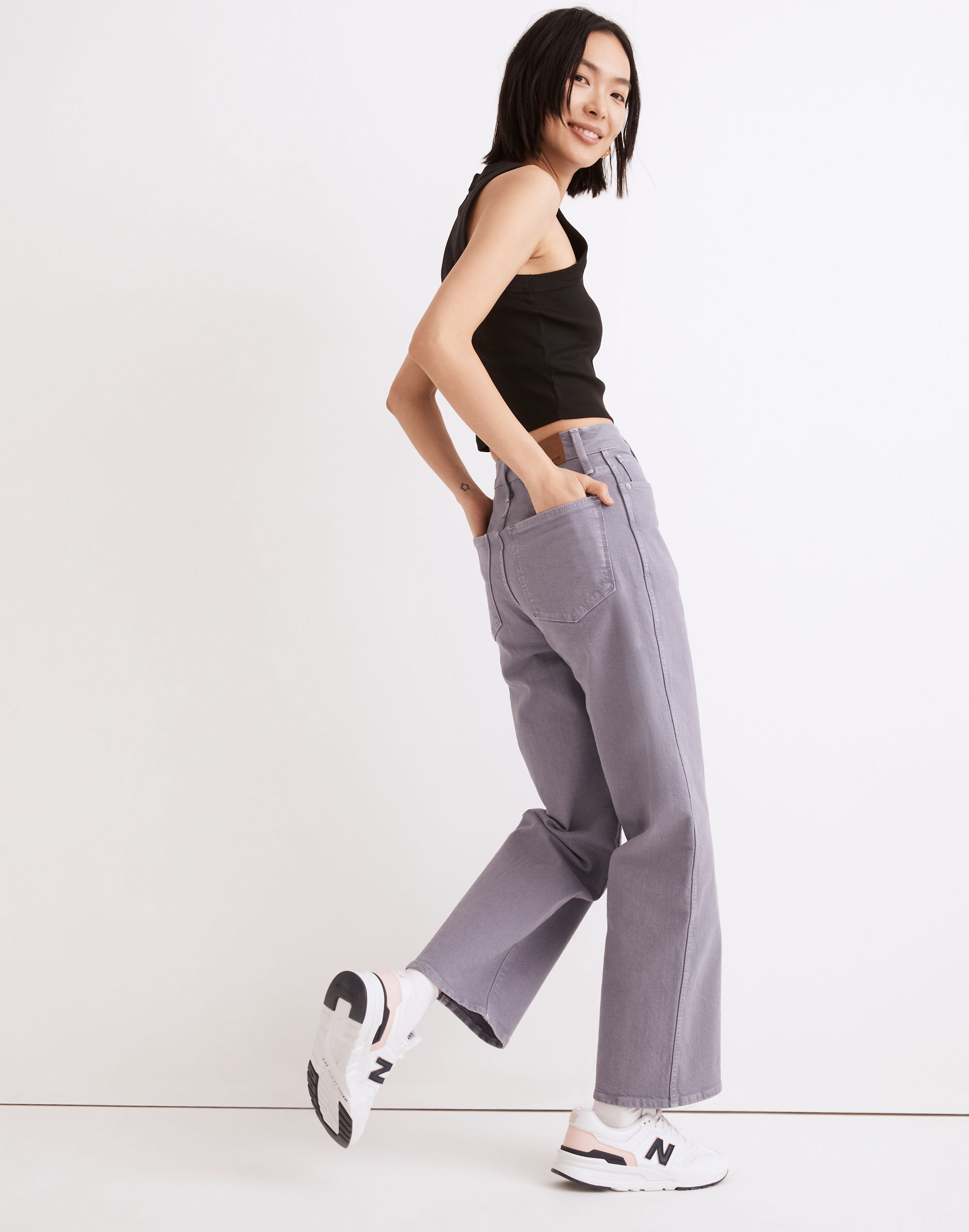 The Perfect Vintage Wide-Leg Jean: Garment-Dyed Edition