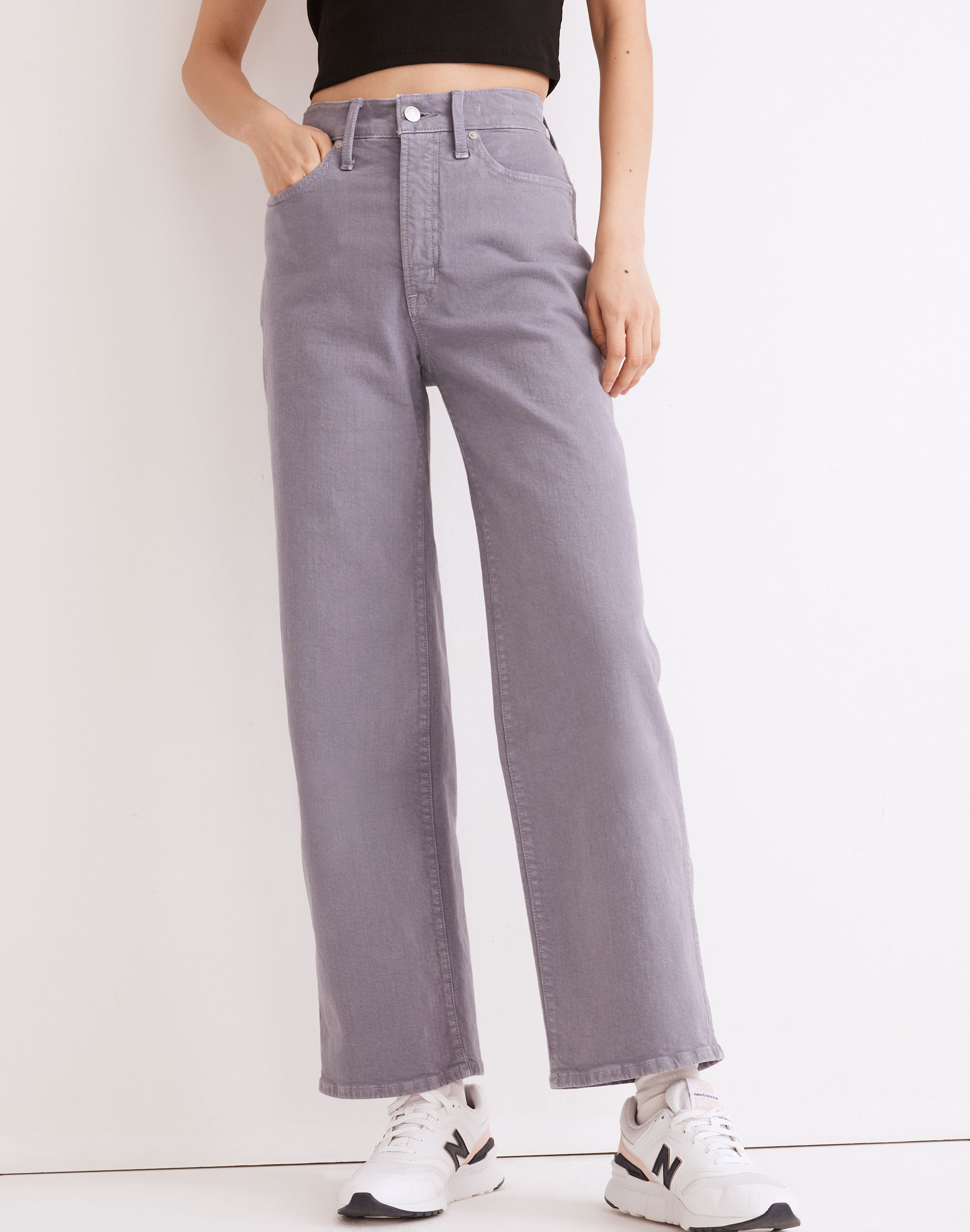 The Perfect Vintage Wide-Leg Jean: Garment-Dyed Edition