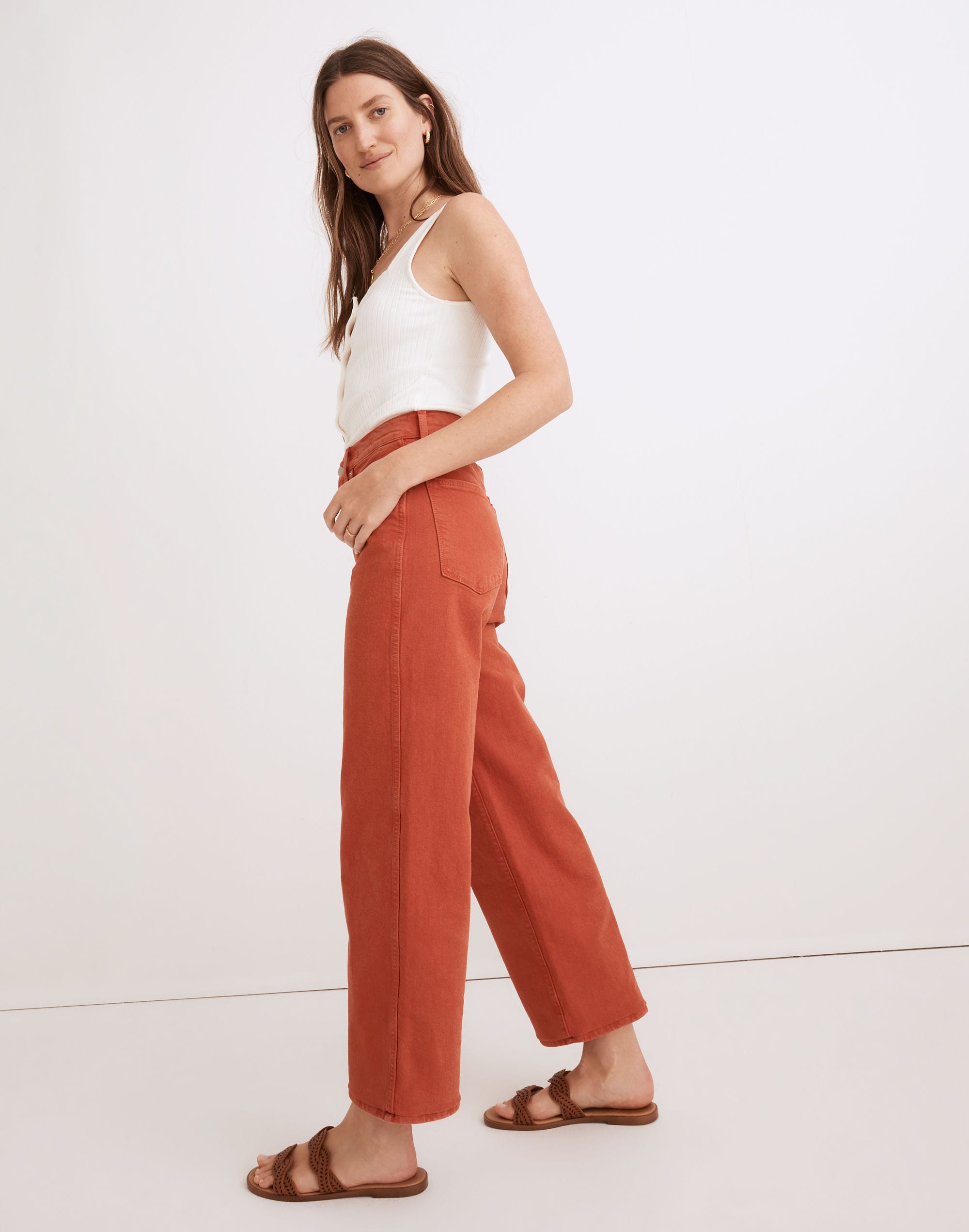 The Perfect Vintage Wide-Leg Jean: Garment-Dyed Edition