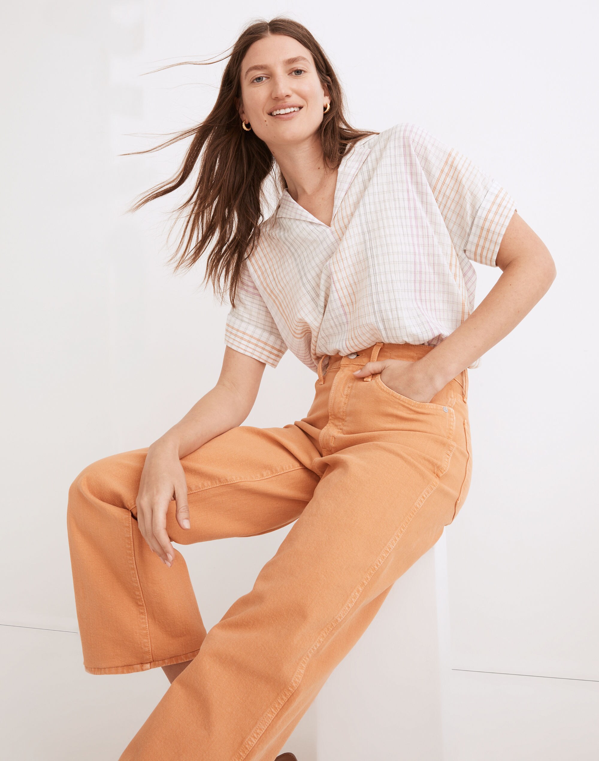 The Perfect Vintage Wide-Leg Jean: Garment-Dyed Edition