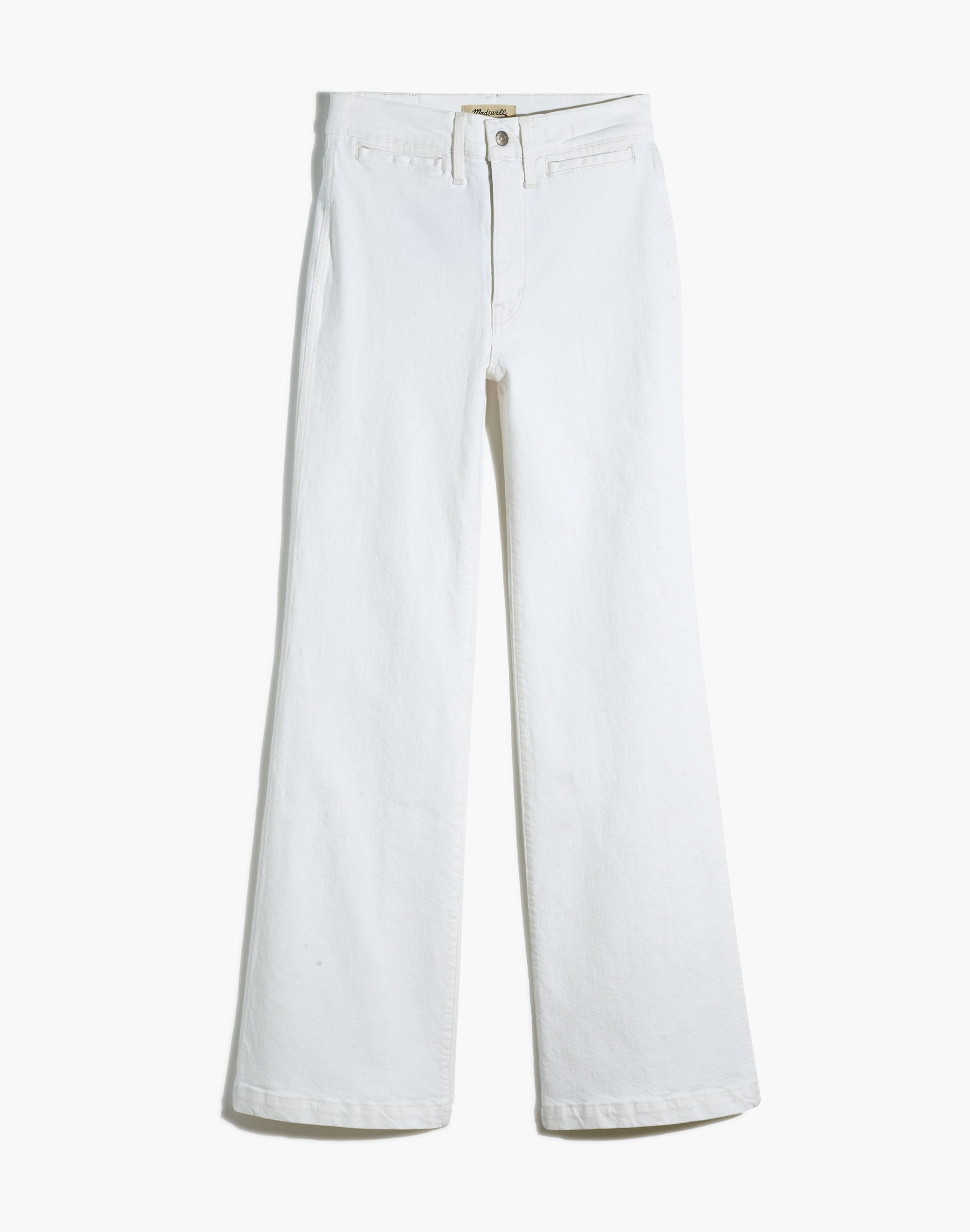 11" High-Rise Flare Jeans in Tile White: Trouser Edition