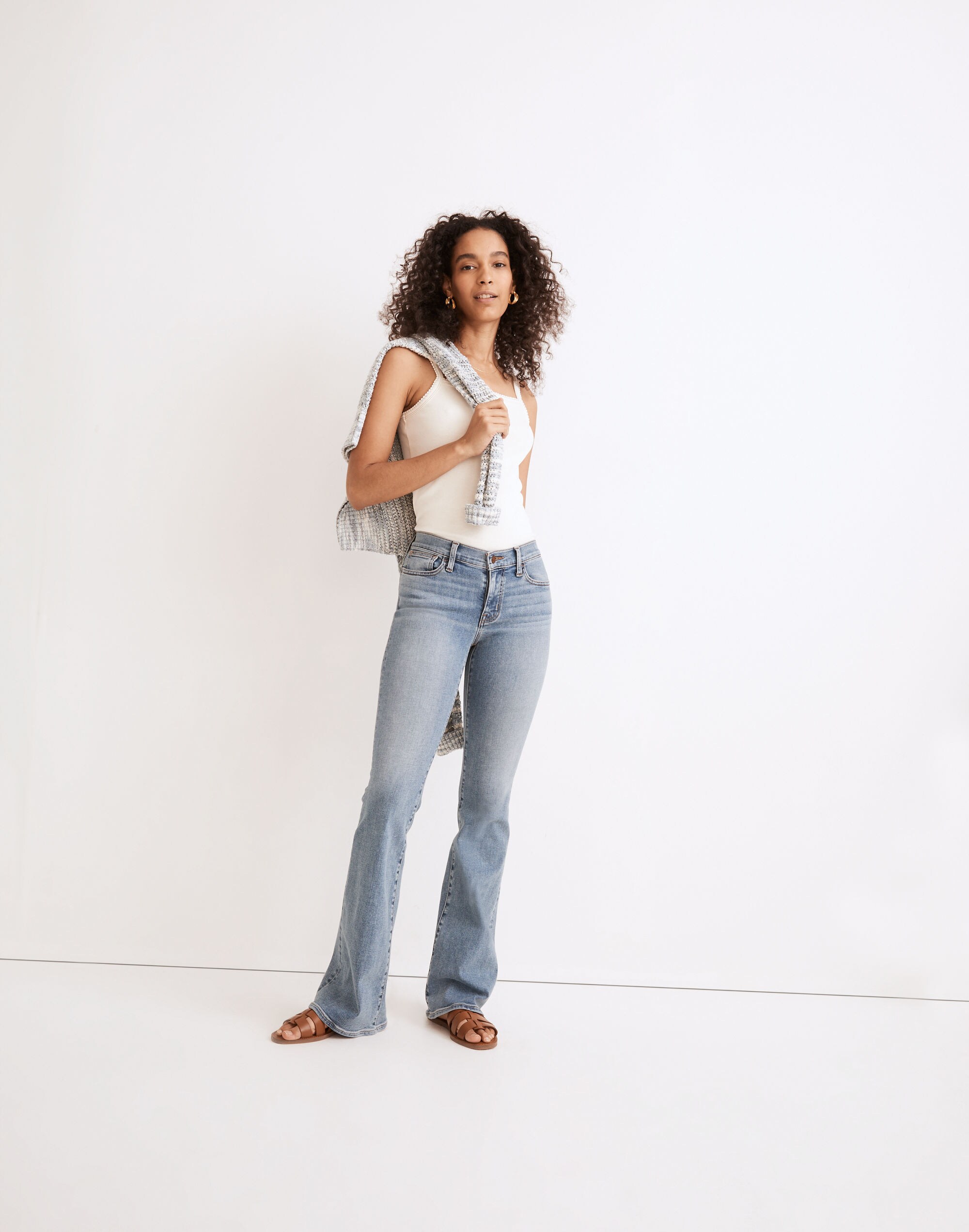 low-rise skinny flare jeans in kinsman wash