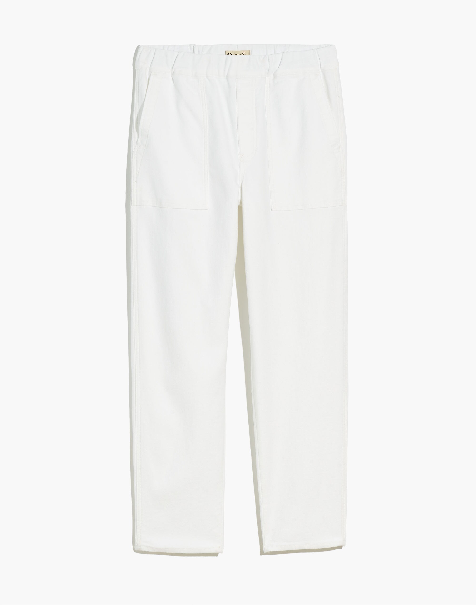 Petite Pull-On Relaxed Jeans in Tile White