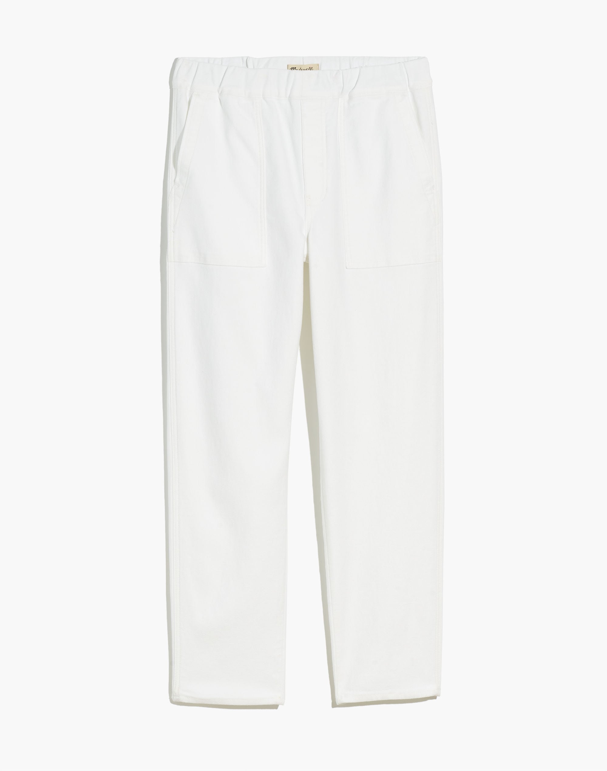 Pull-On Relaxed Jeans in Tile White