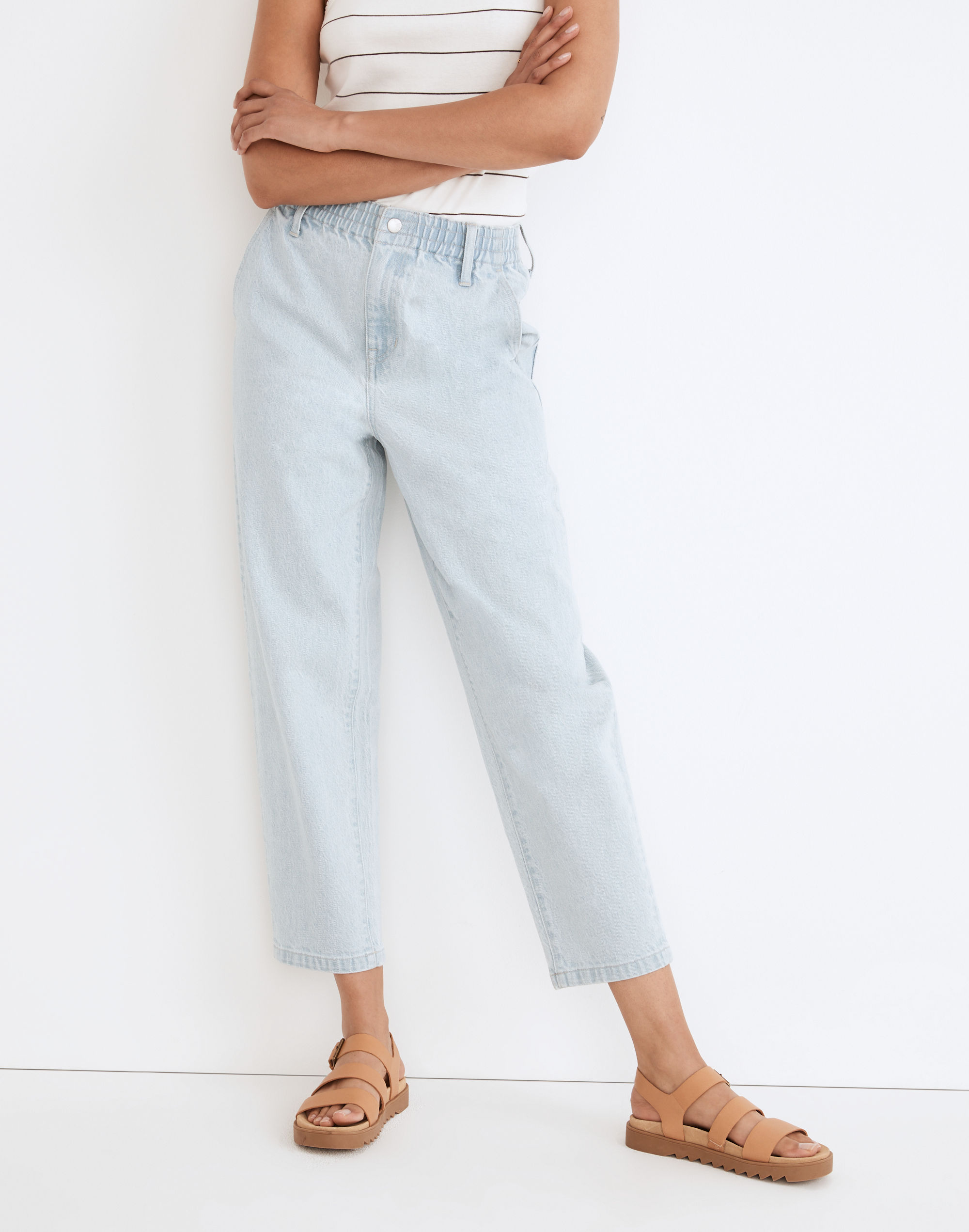Pull-On Balloon Jeans in Brittany Wash: TENCEL&trade; Denim Edition