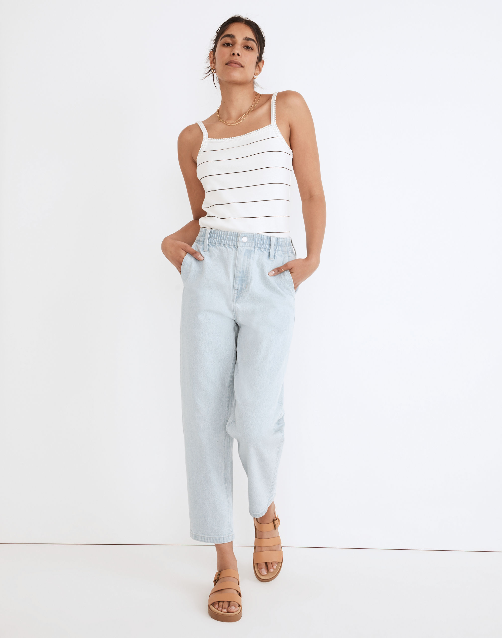 Pull-On Balloon Jeans in Brittany Wash: TENCEL&trade; Denim Edition