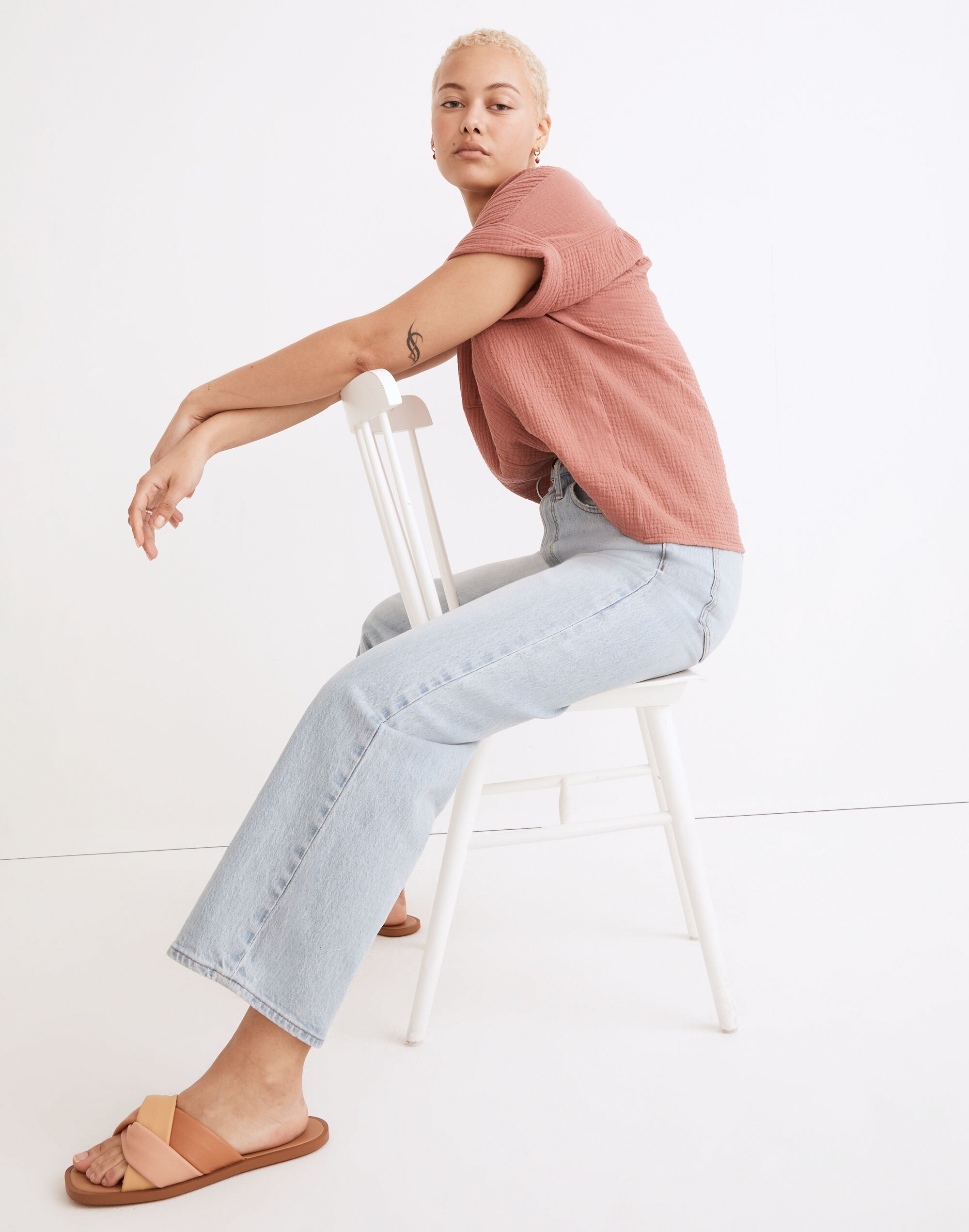The Petite Curvy Perfect Vintage Wide-Leg Jean in Edmunds Wash