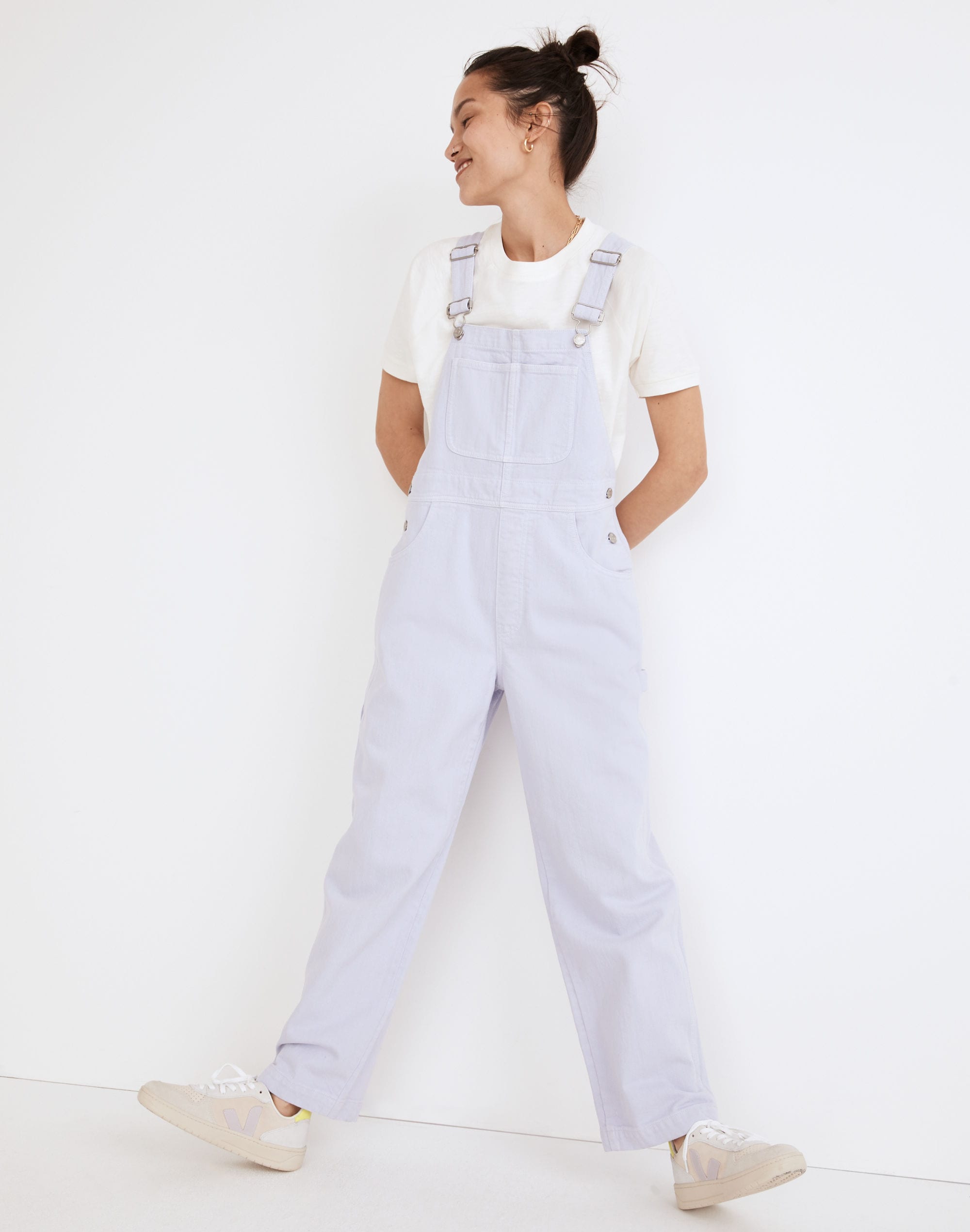 Denim Oversized Carpenter Overalls: Garment-Dyed Edition