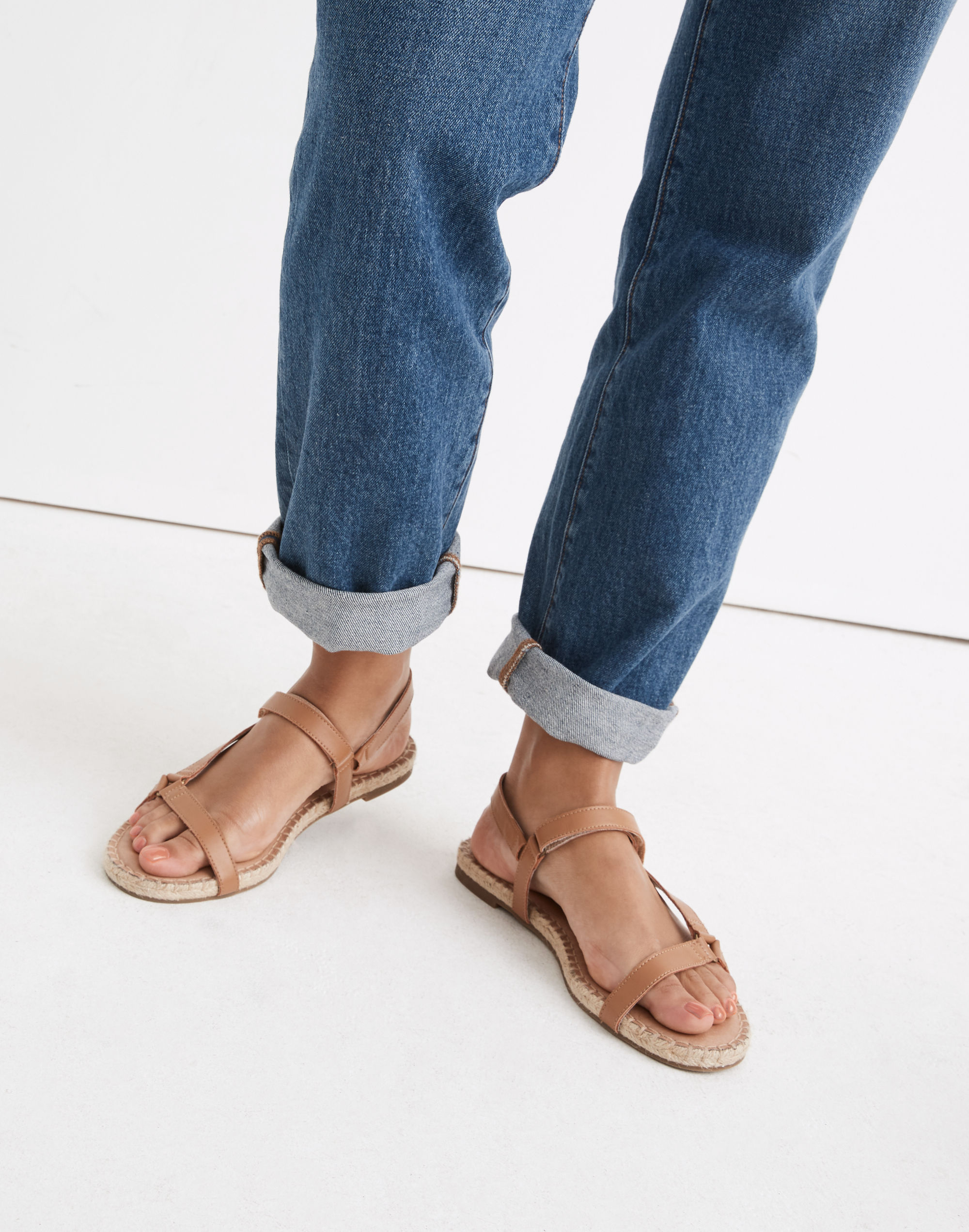 The Hallie Espadrille Sandal in Leather