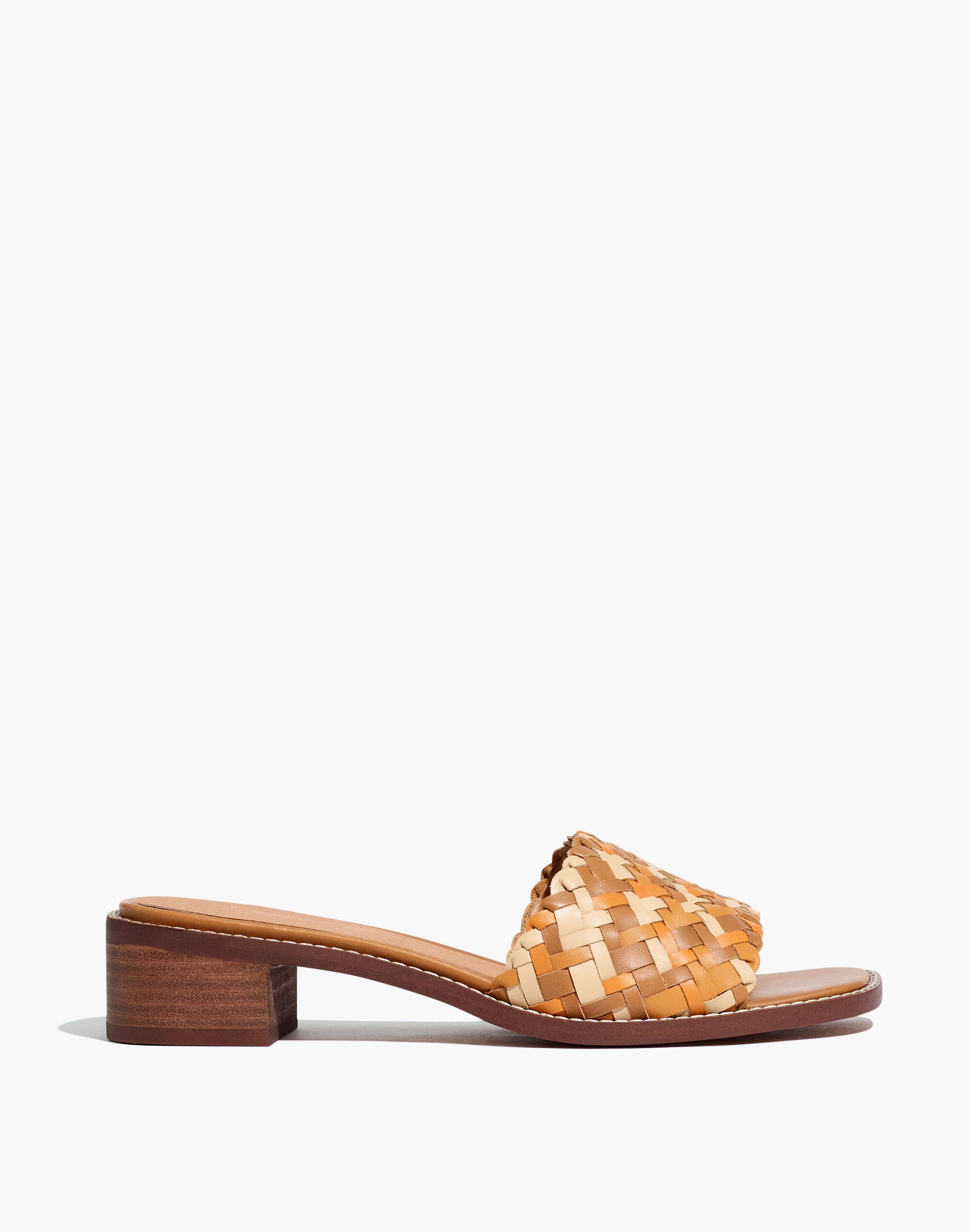 The Cassady Mule in Woven Leather