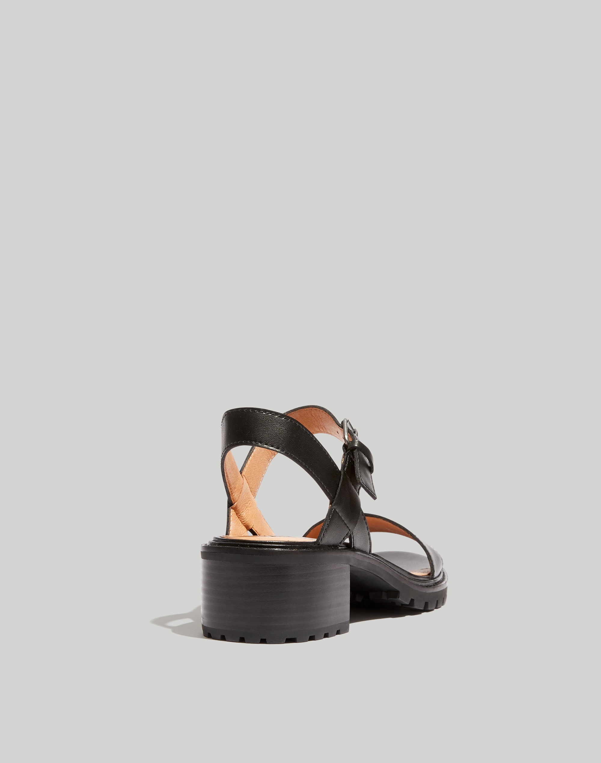The Erin Lugsole Sandal in true black image 3