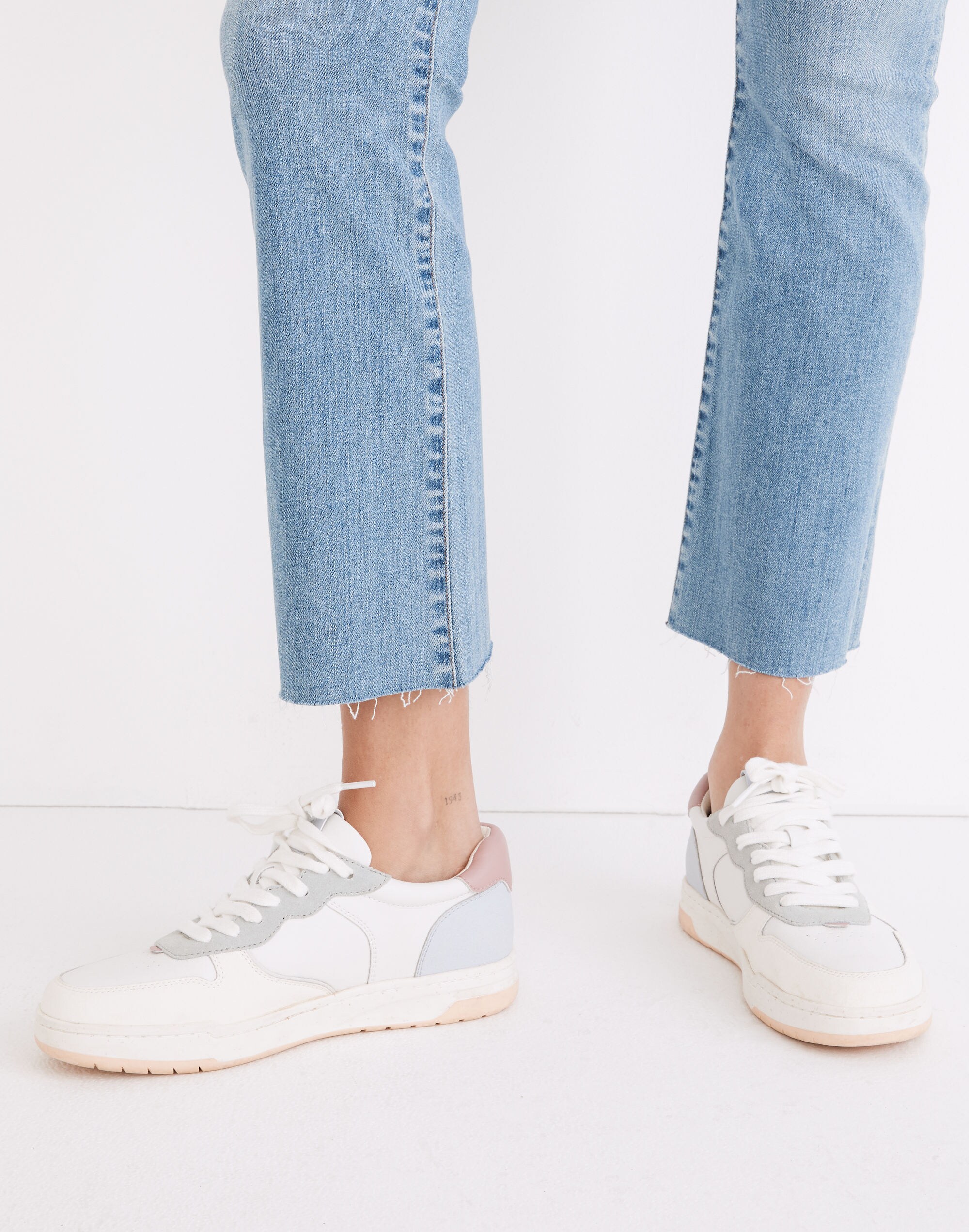 Court Low-Top Sneakers in Pastel Colorblock