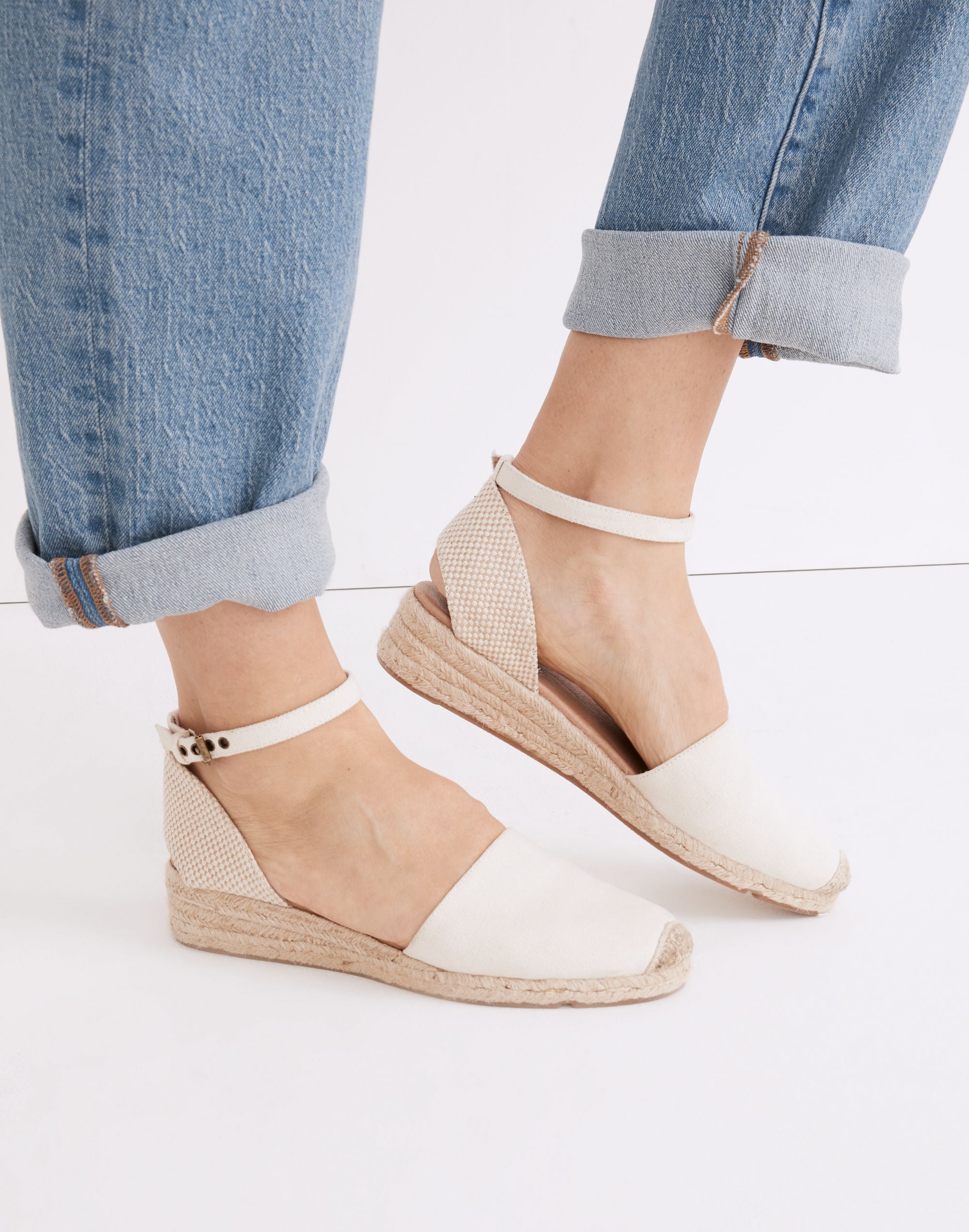 The Evelina Espadrille in (Re)sourced Canvas