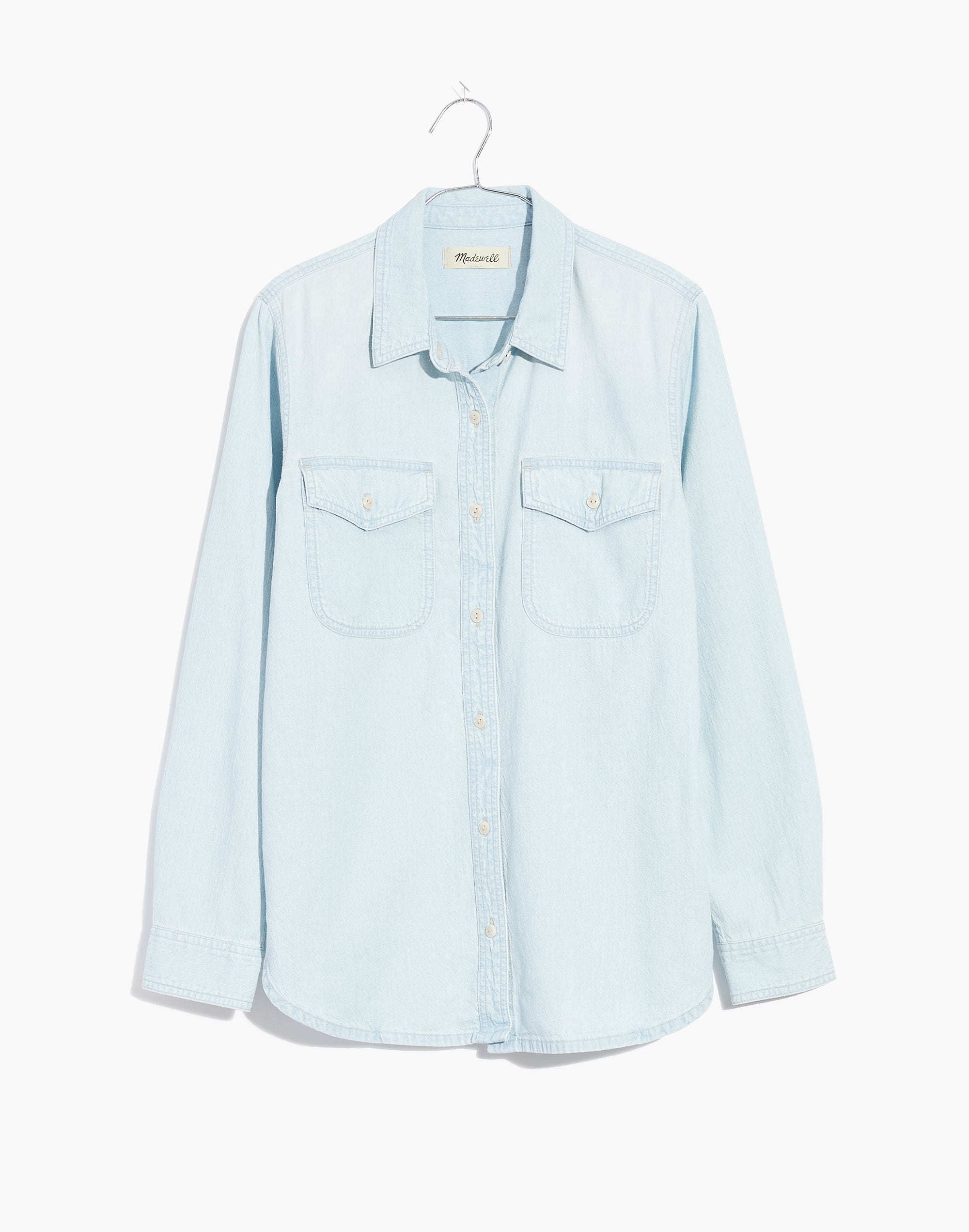 Denim Button-Up Shirt in Barford Wash
