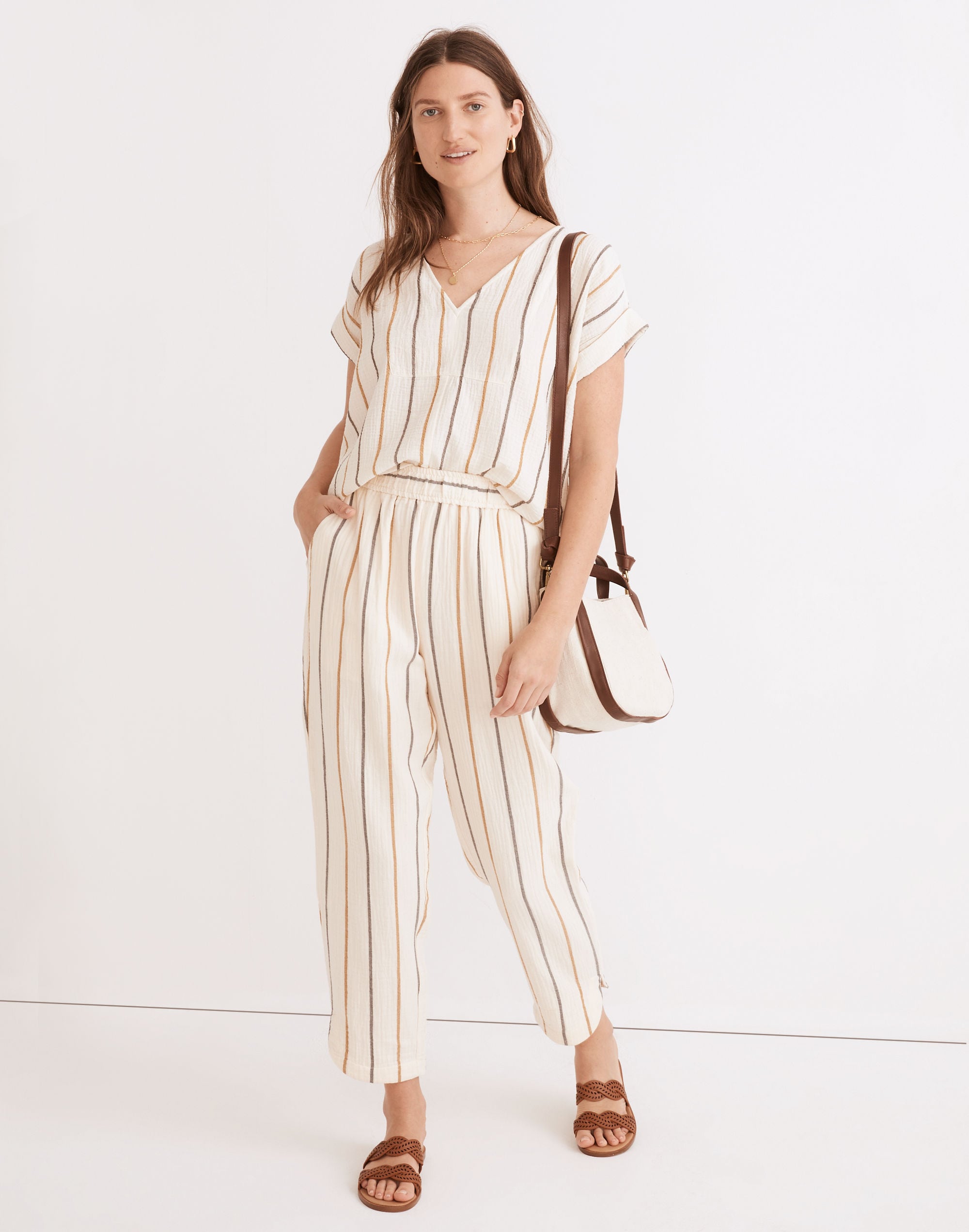 lightspun westing shirt in stripe