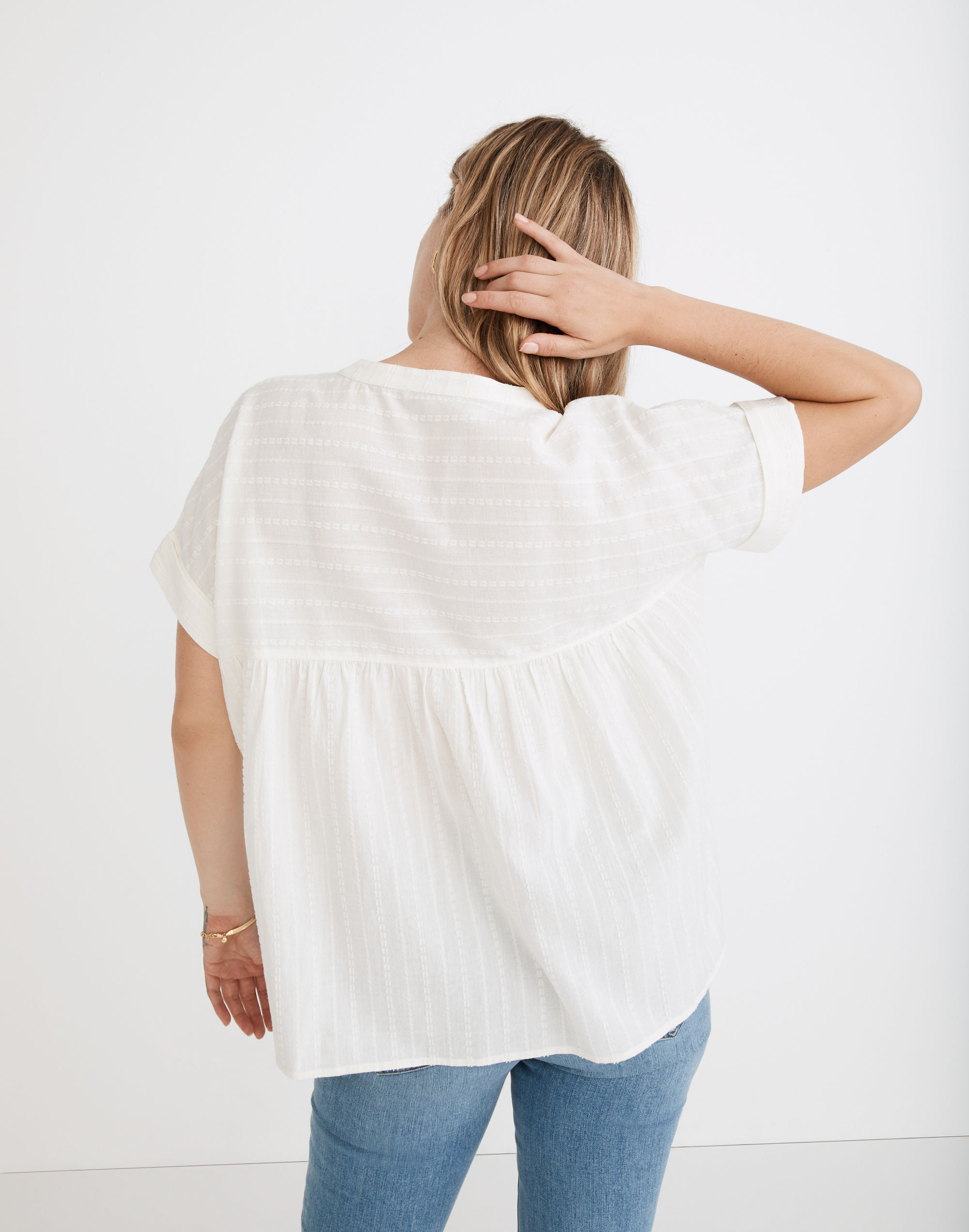 Lakeline Popover Shirt in Clip-Stripe