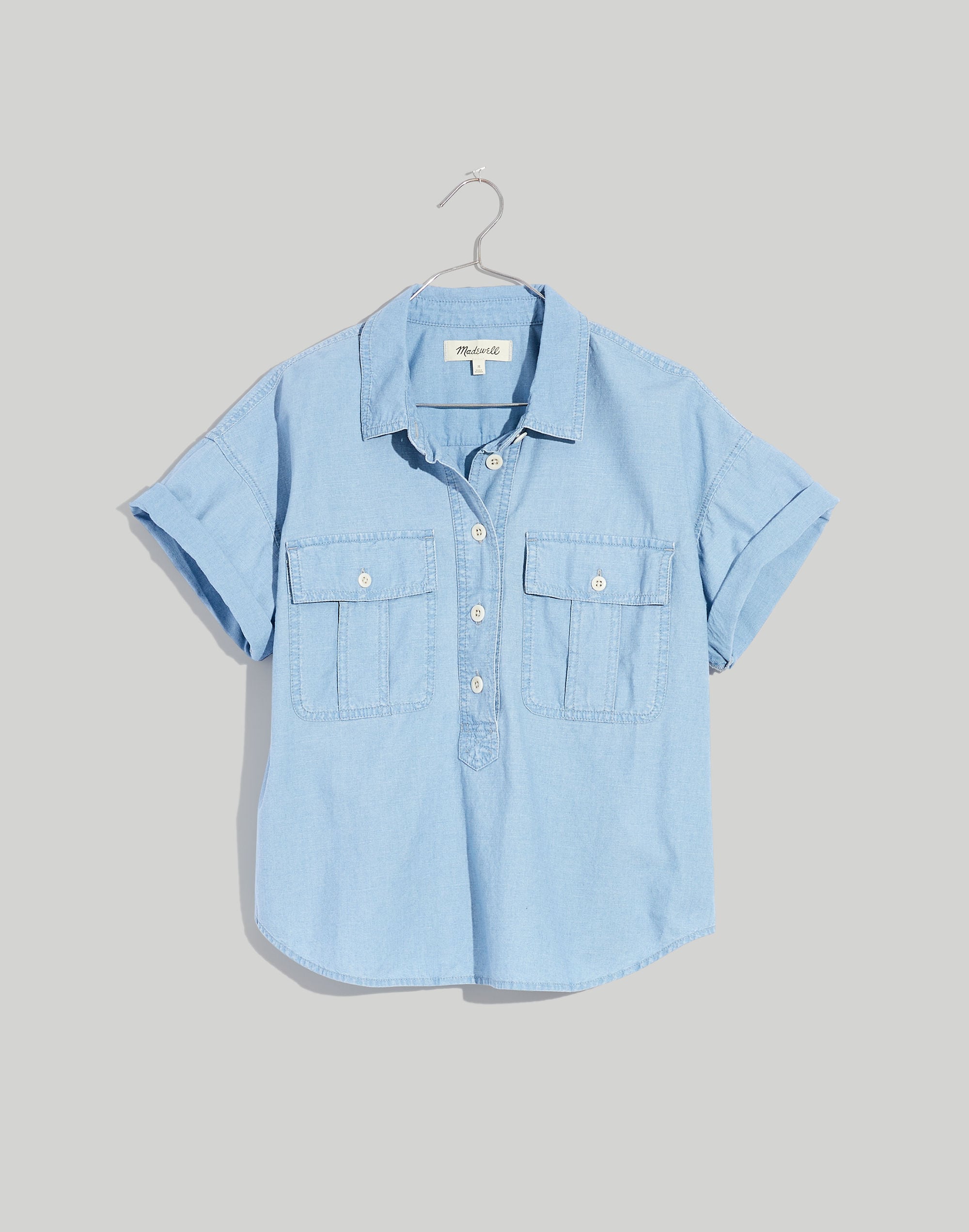 Indigo Safari Popover Shirt