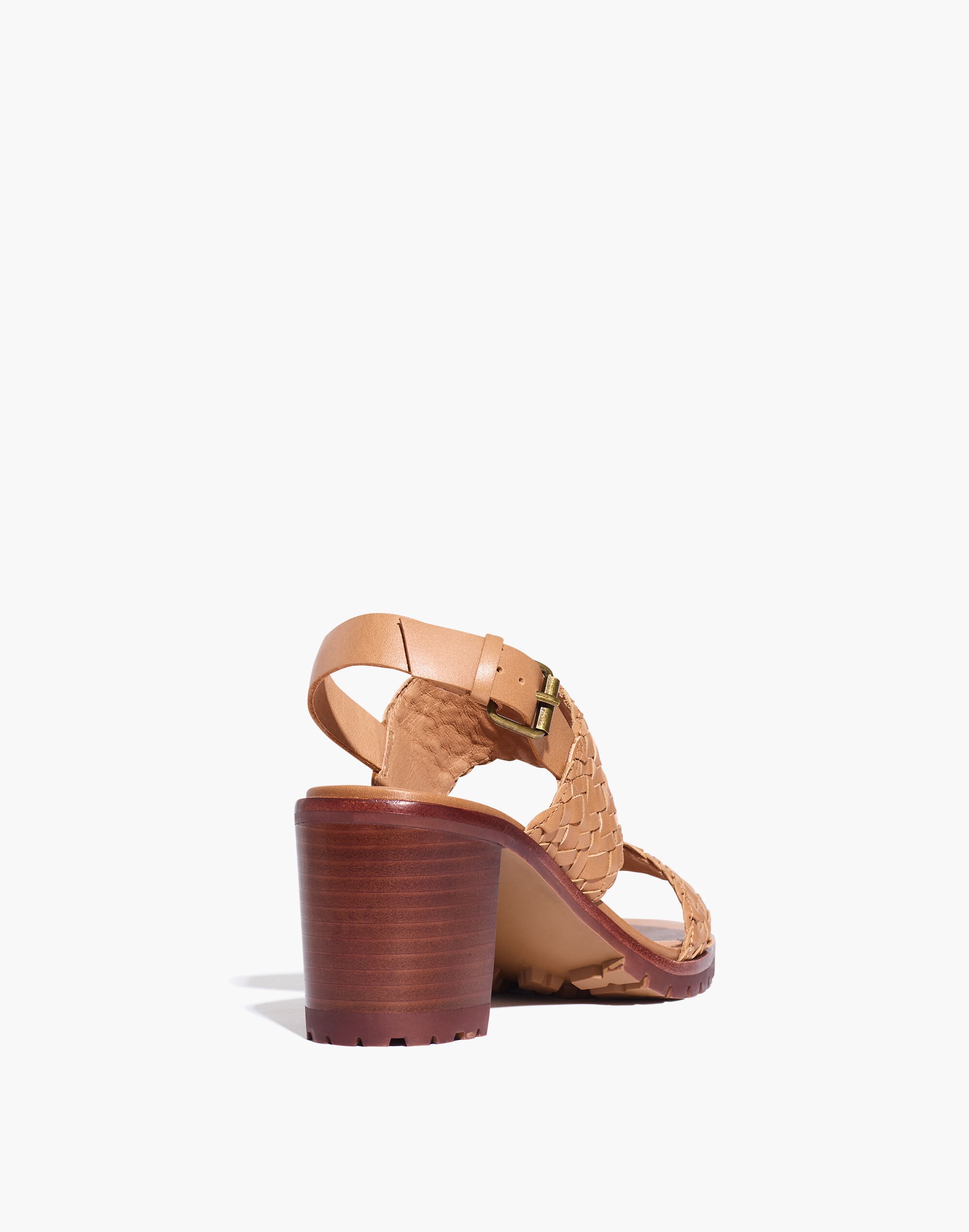 The Kiera Lugsole Sandal in Woven Leather