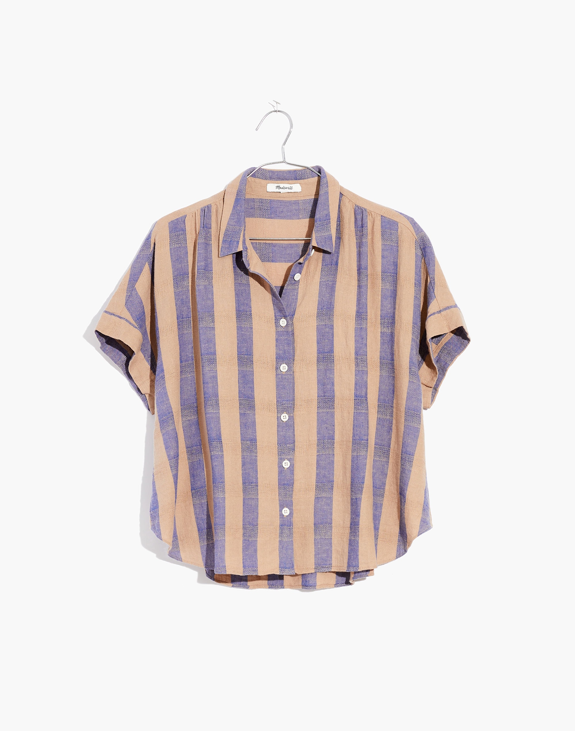 トップス Maple Linen-Blend Hilltop Shirt in Bayley Stripe | Madewell