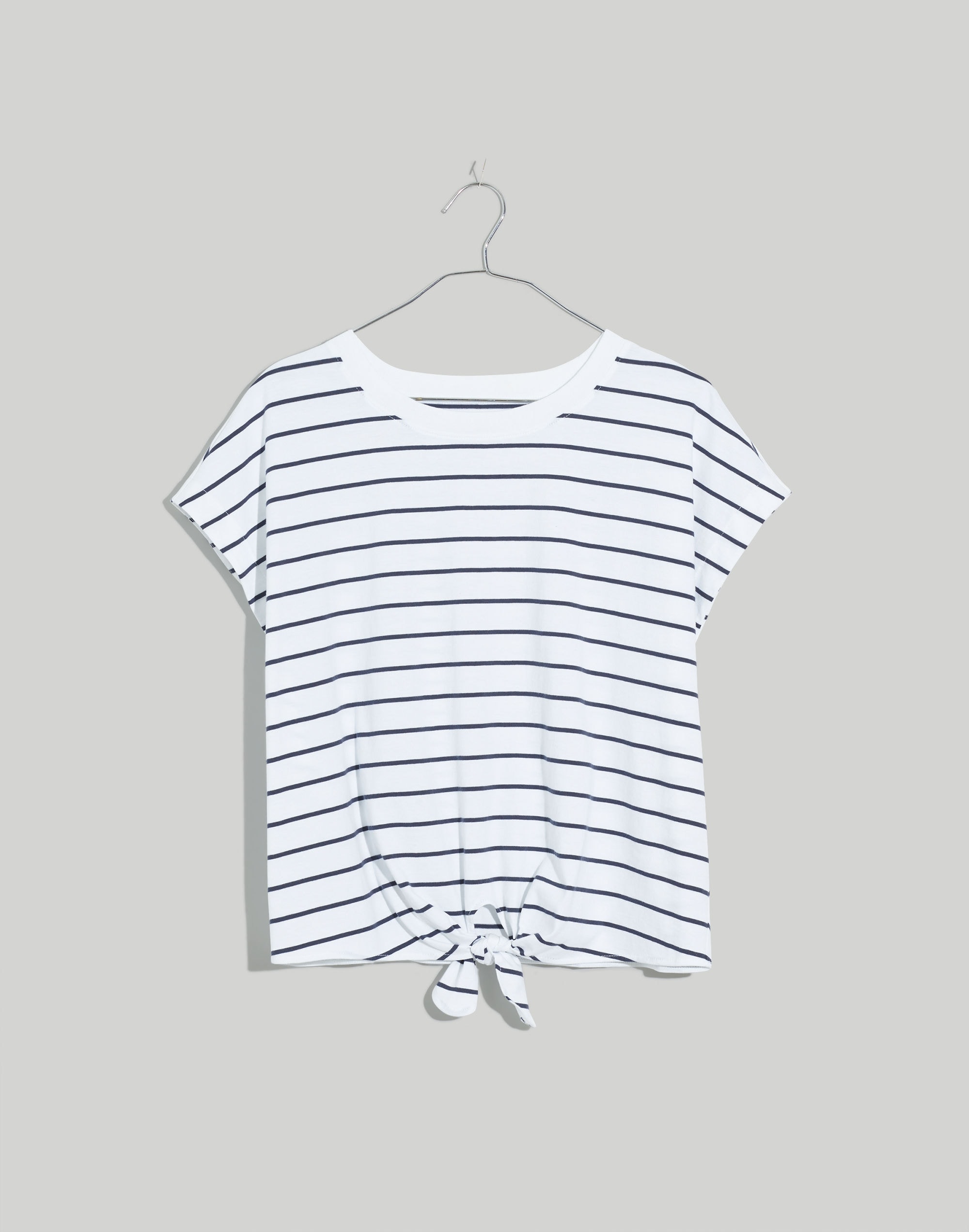 MWL Tie-Front Tee in Stripe