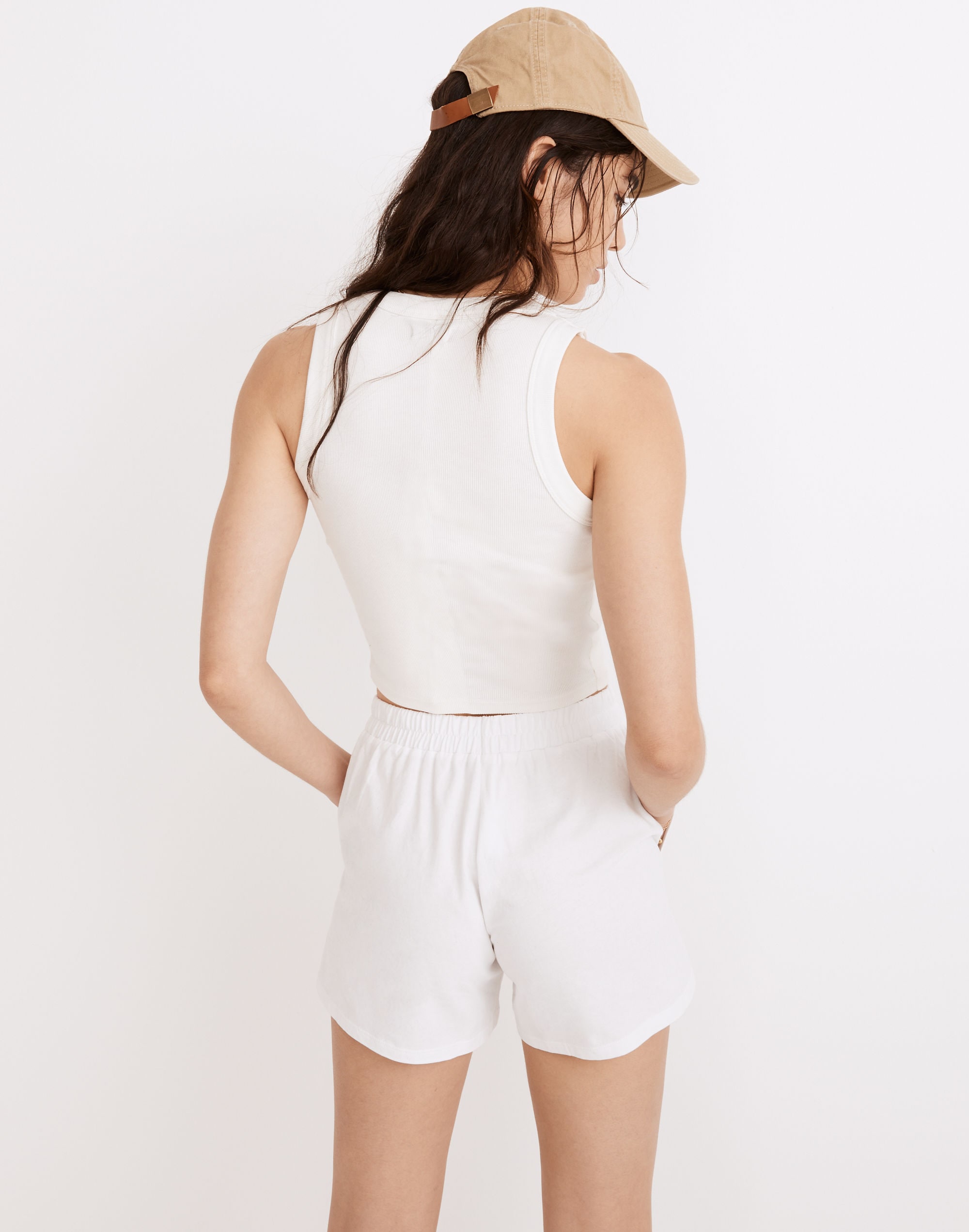 MWL Embroidered Tennis Pull-On Seamed Shorts