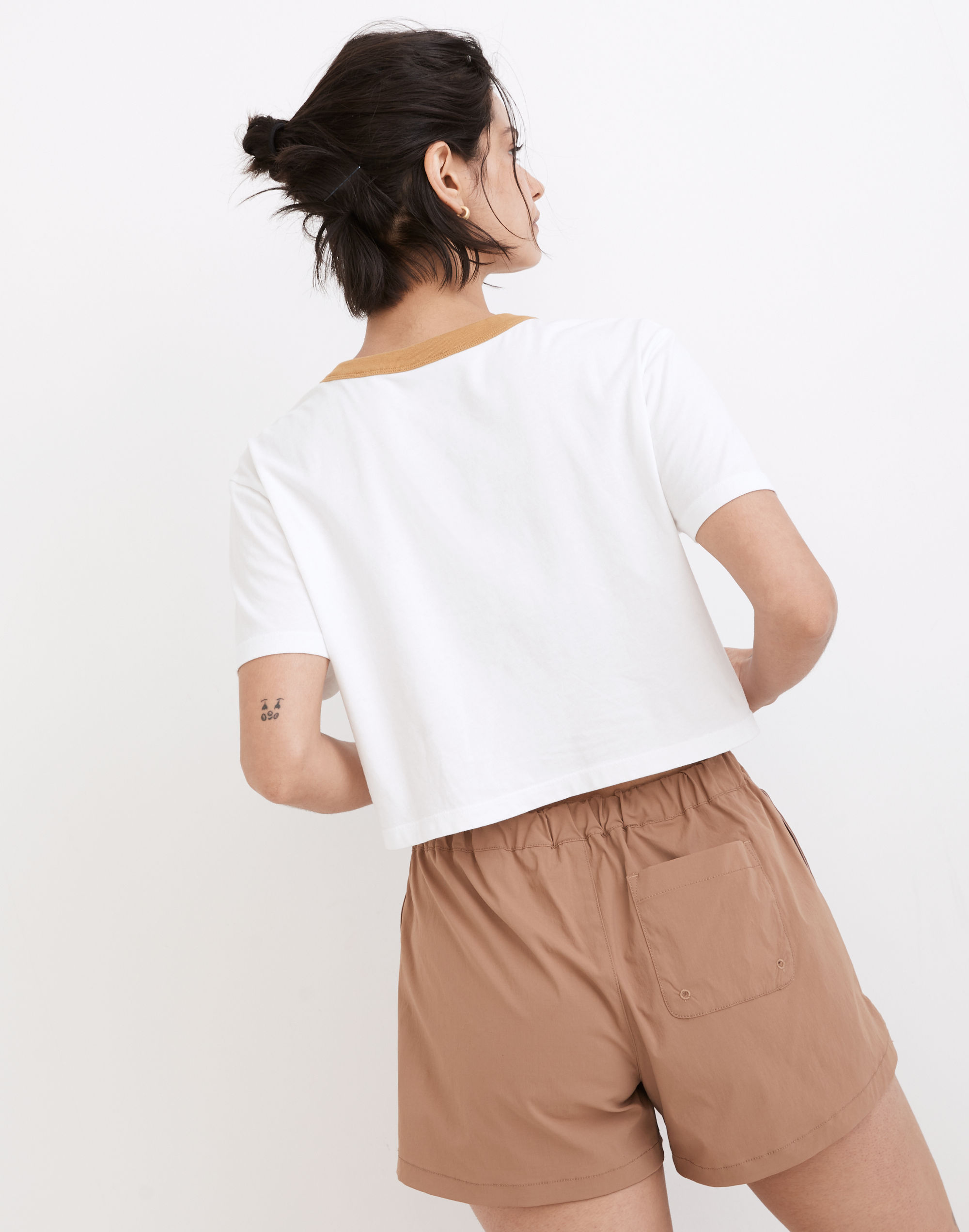 MWL Camp Resort Ringer Crop Tee