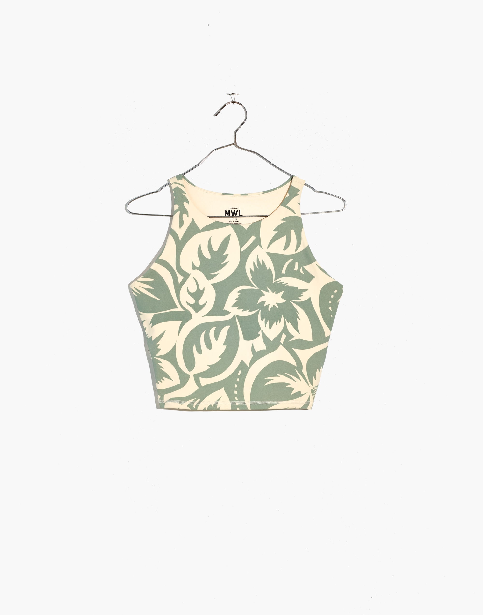 MWL Form Racerback Crop Top in Tropicale Floral