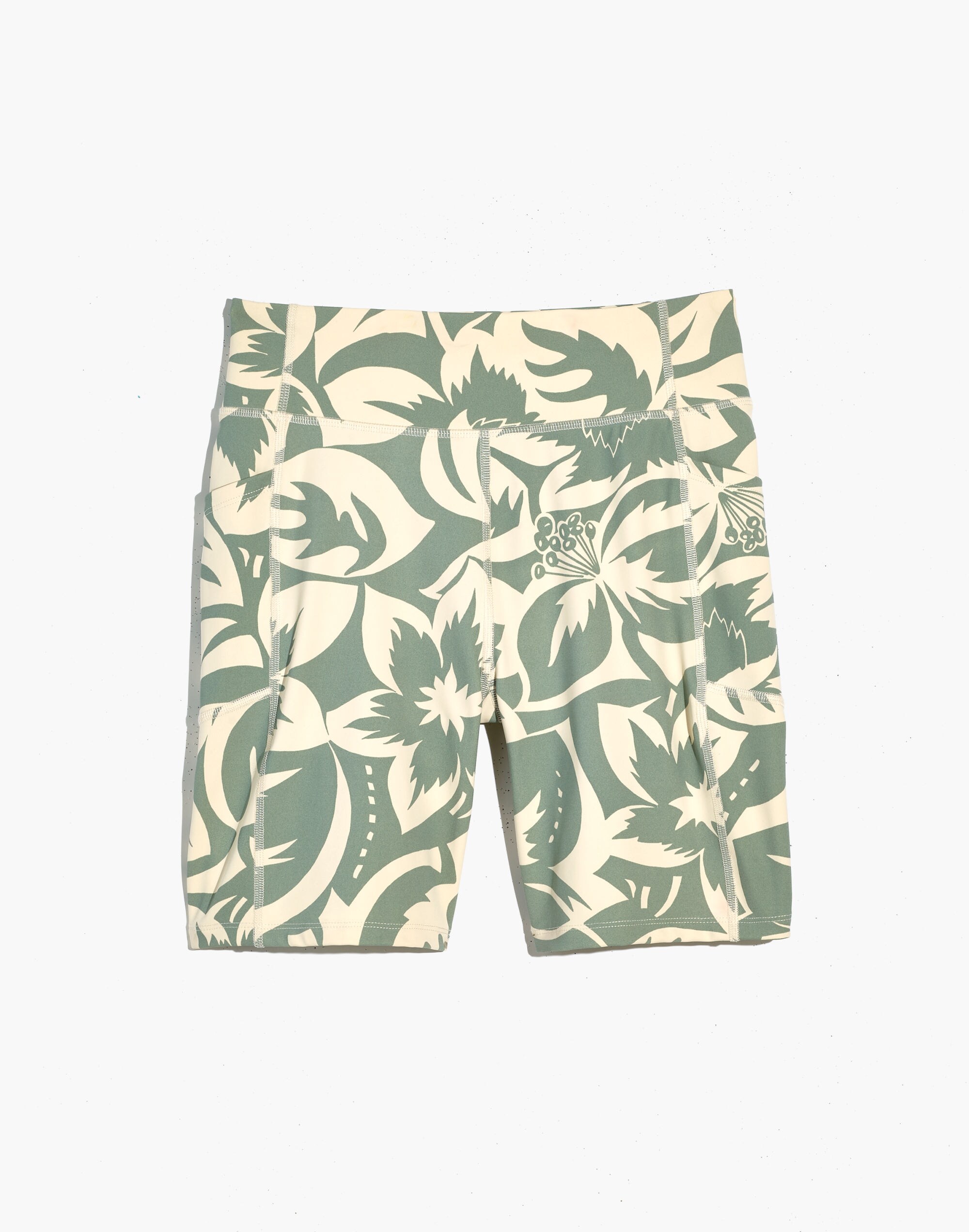 High-Rise 7" Pocket Biker Shorts in Tropicale Floral
