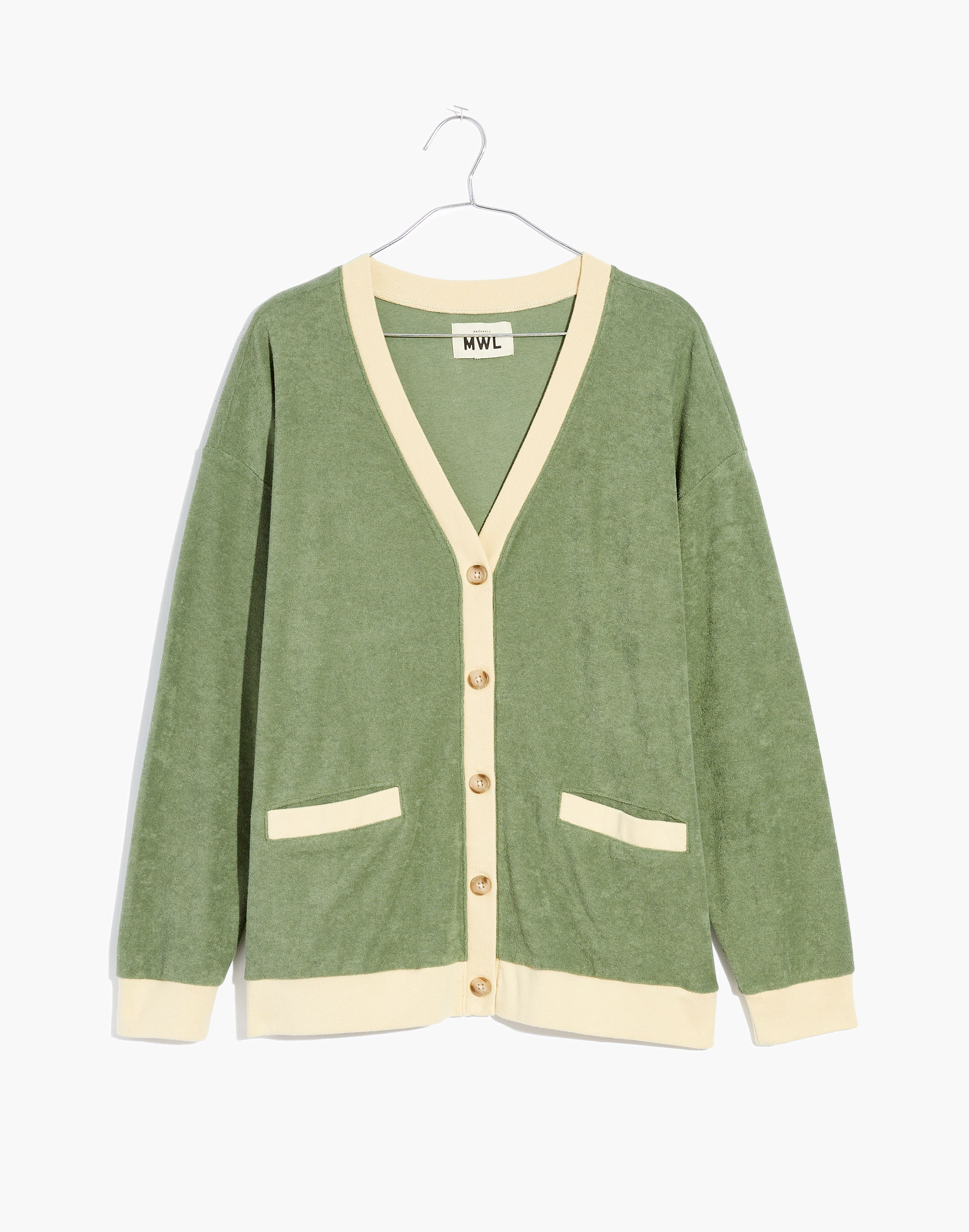 MWL Towel Terry Cardigan in Colorblock