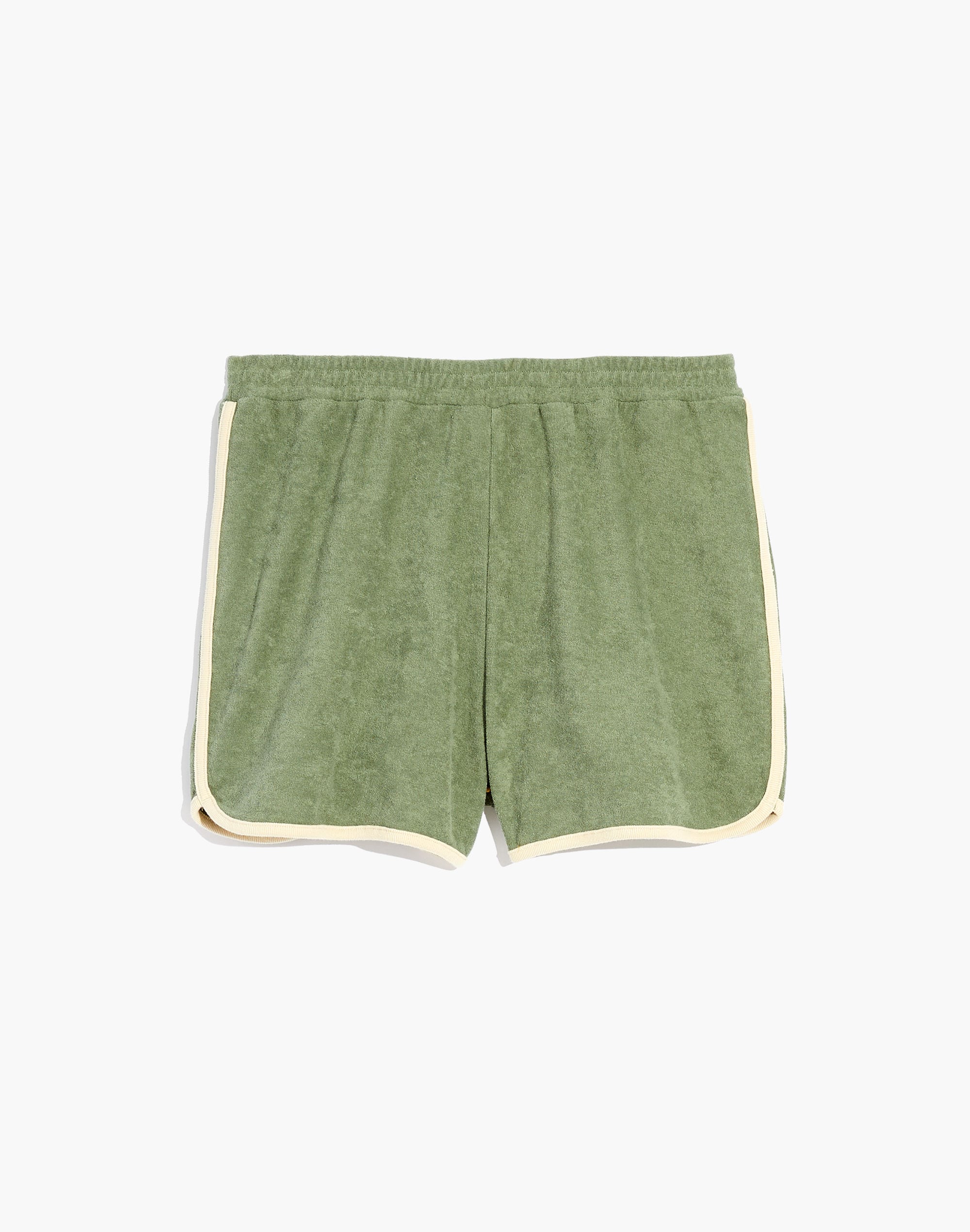 MWL Towel Terry Curved-Hem Shorts in Colorblock