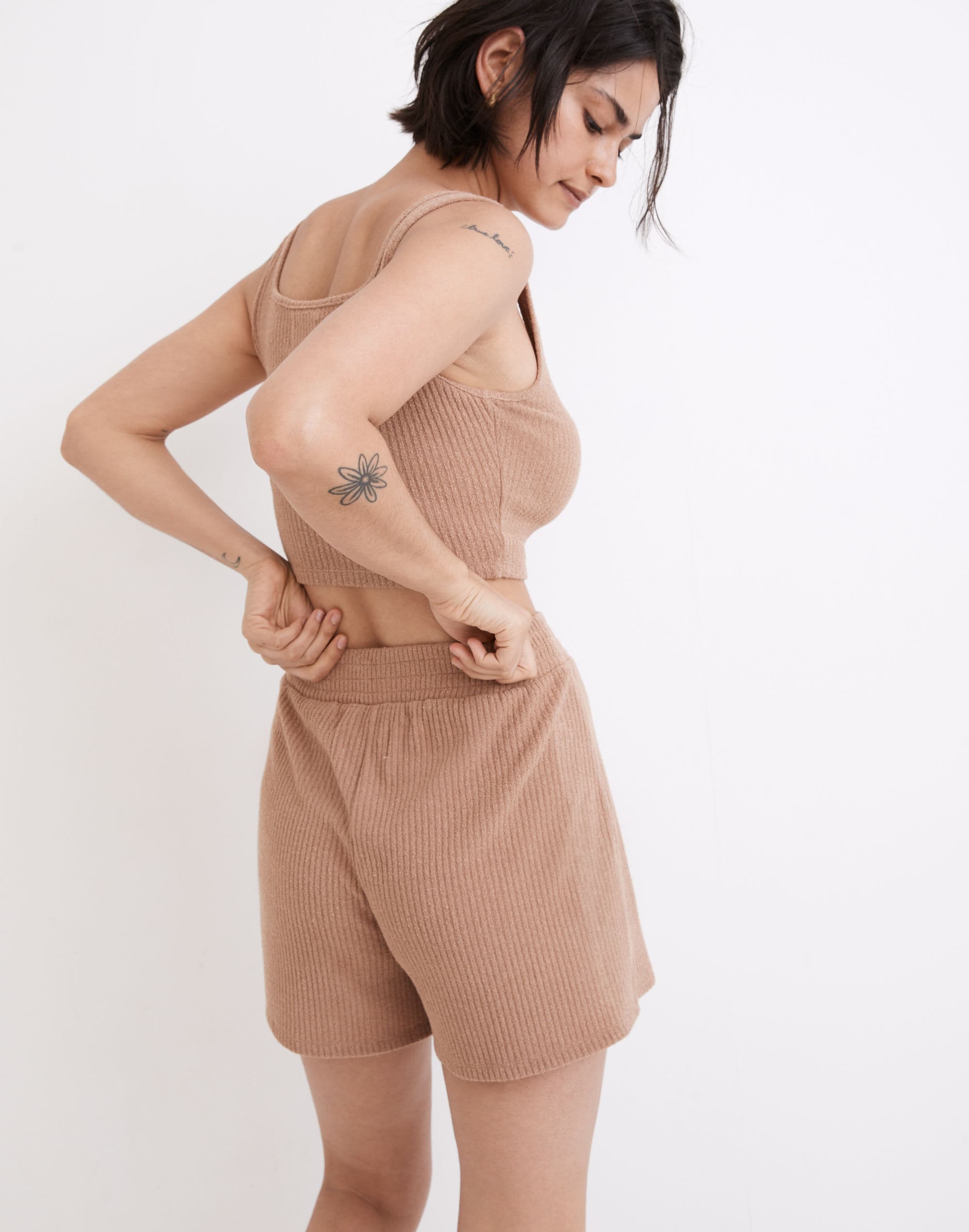 MWL Ribbed Henley Pull-On Shorts