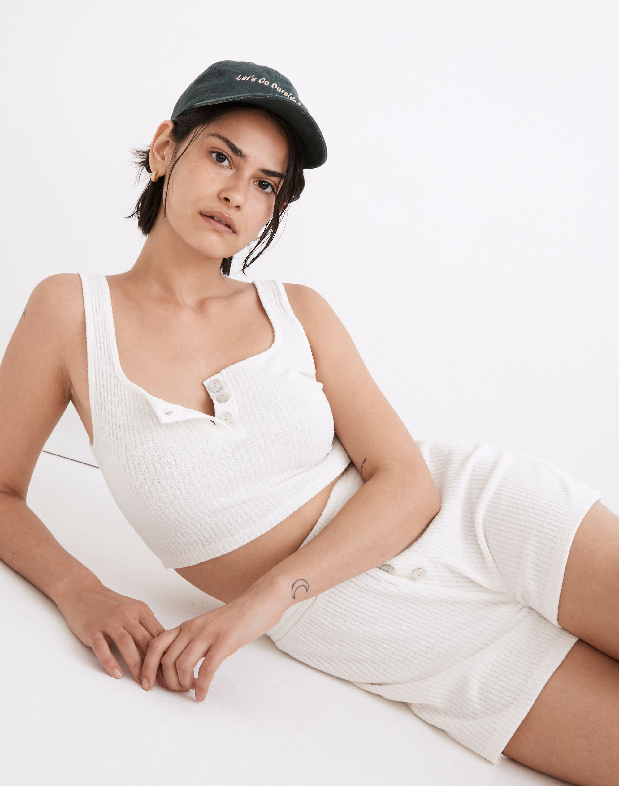 MWL Ribbed Henley Pull-On Shorts