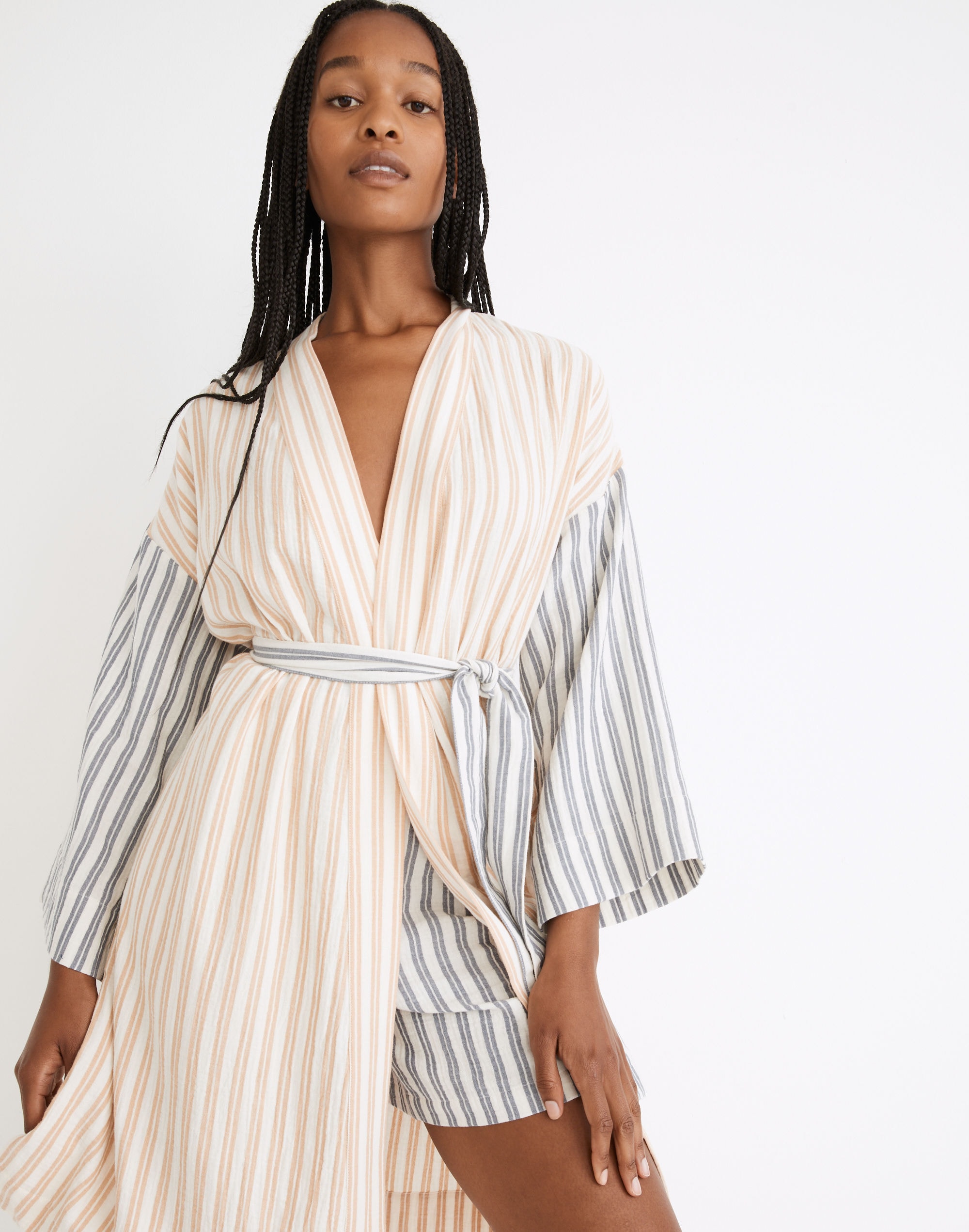 stripe-play lightestspun robe
