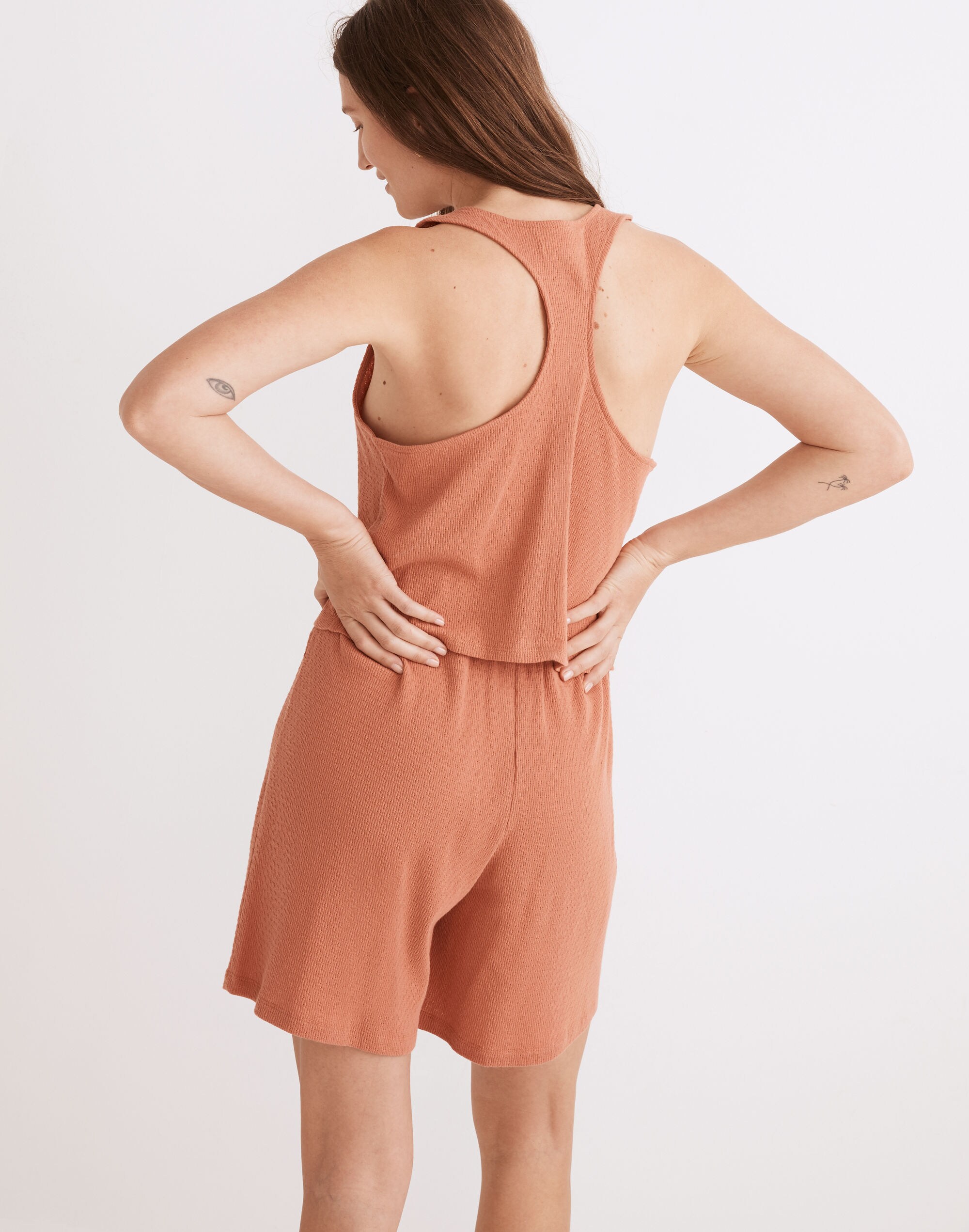 Pointelle Henley Pajama Tank