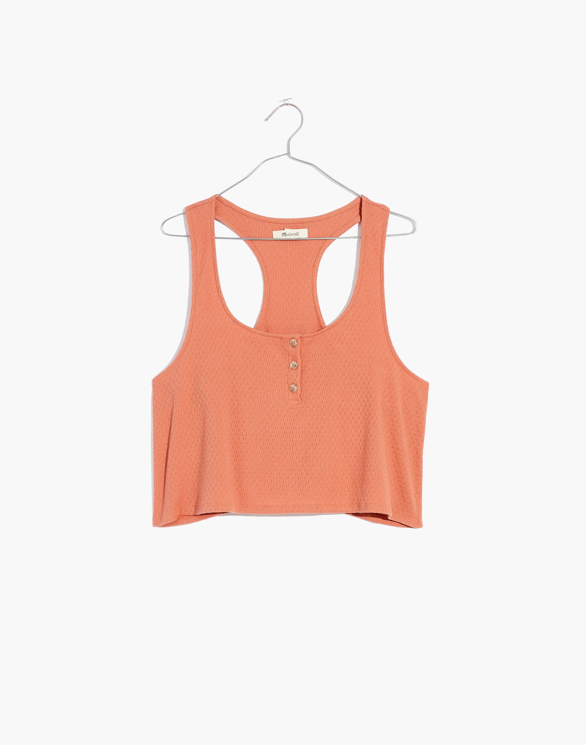Pointelle Henley Pajama Tank