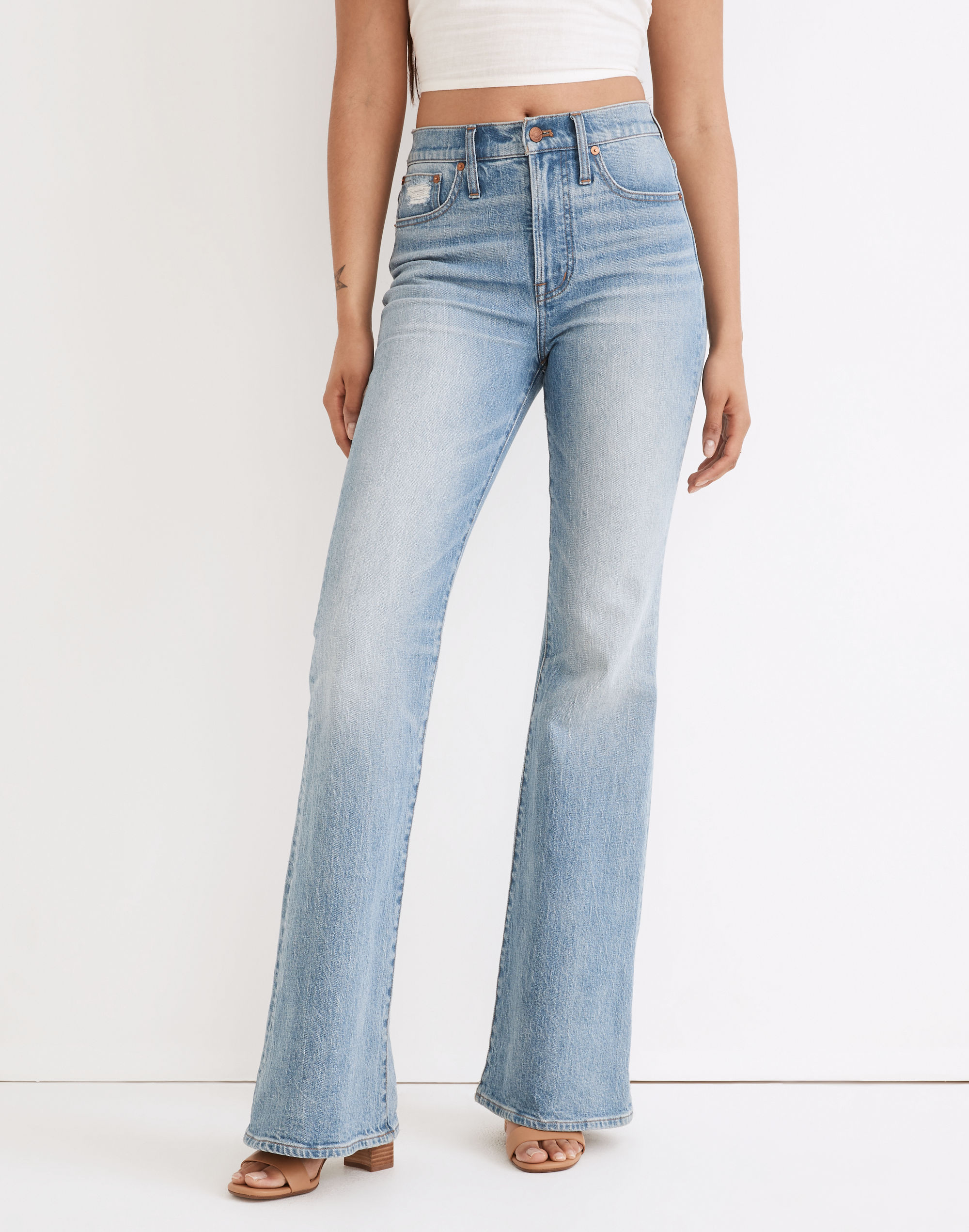The Tall Perfect Vintage Flare Jean in Delavan Wash