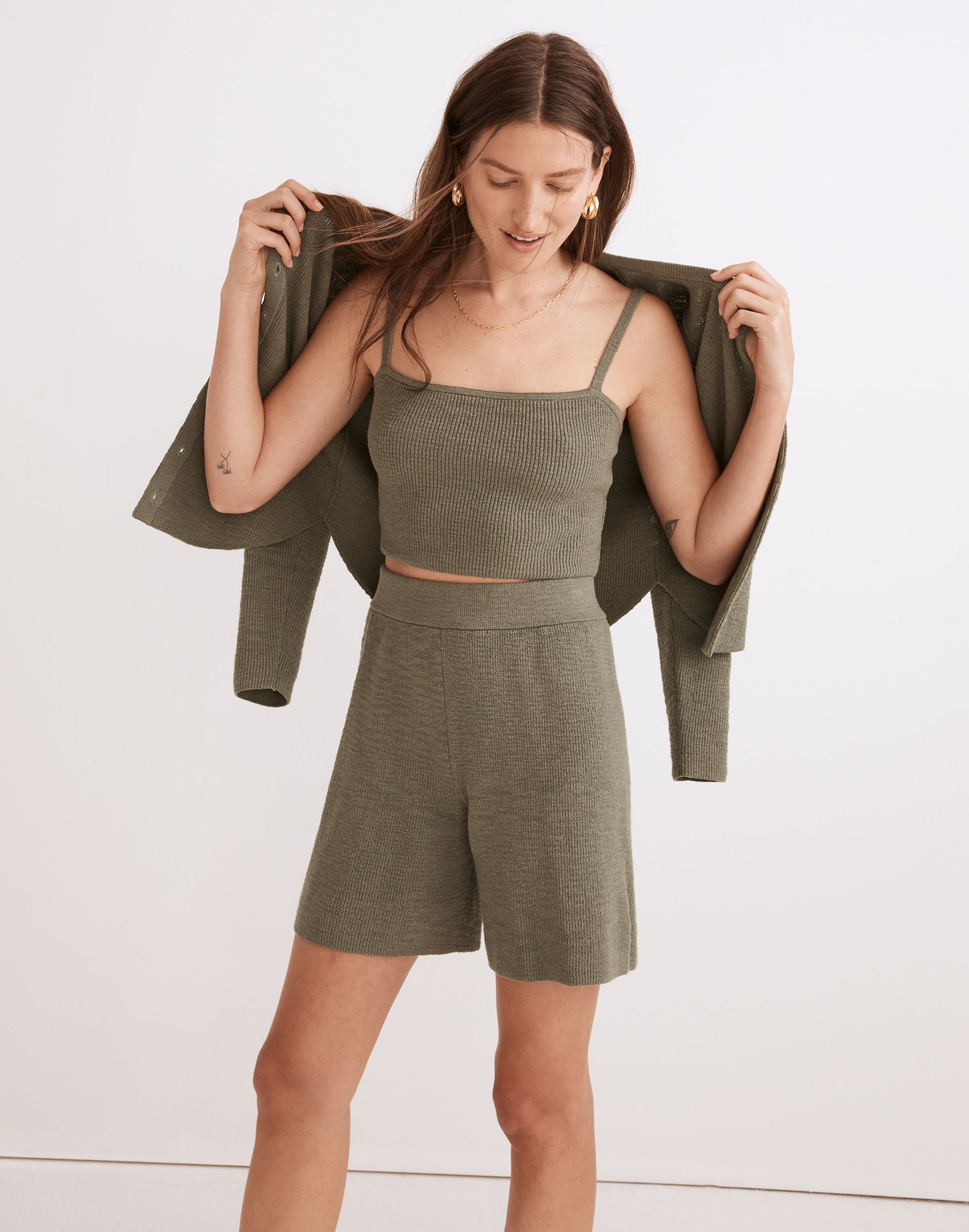 Halstead Square-Neck Sweater Tank