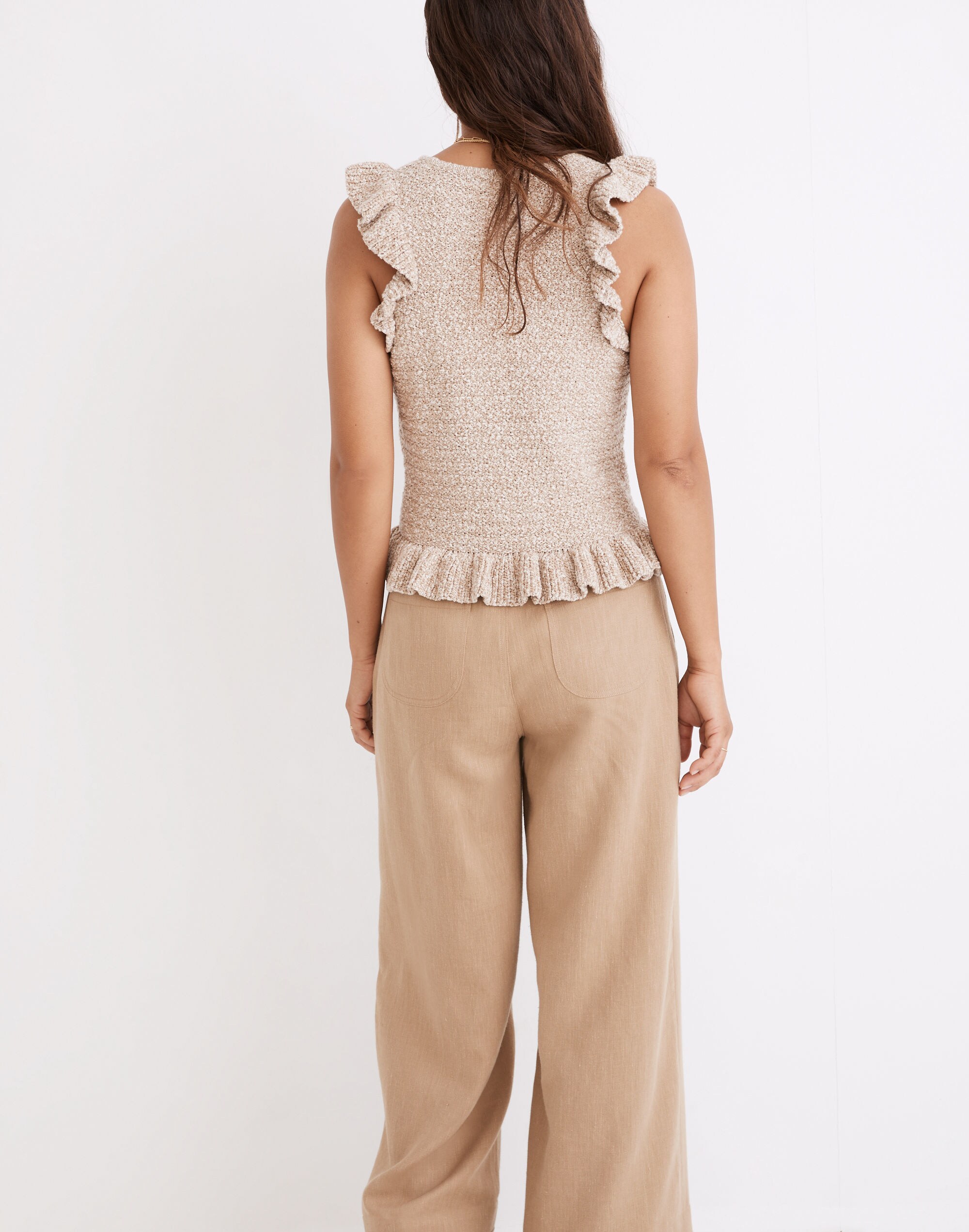 Nicollet Ruffle Sweater Tank