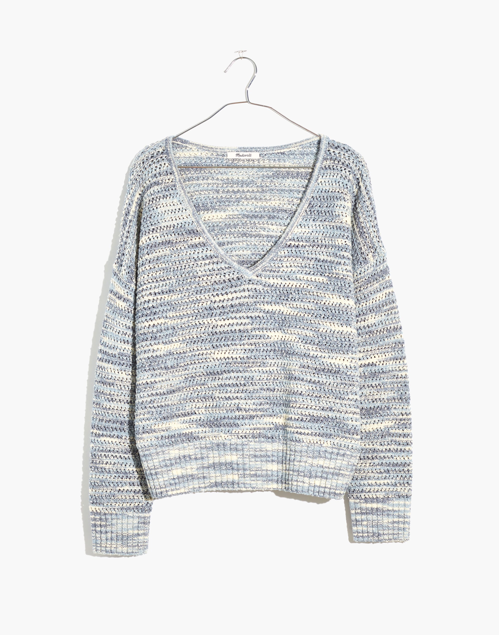 Southbrook Open-Stitch Pullover Sweater in Space-Dye