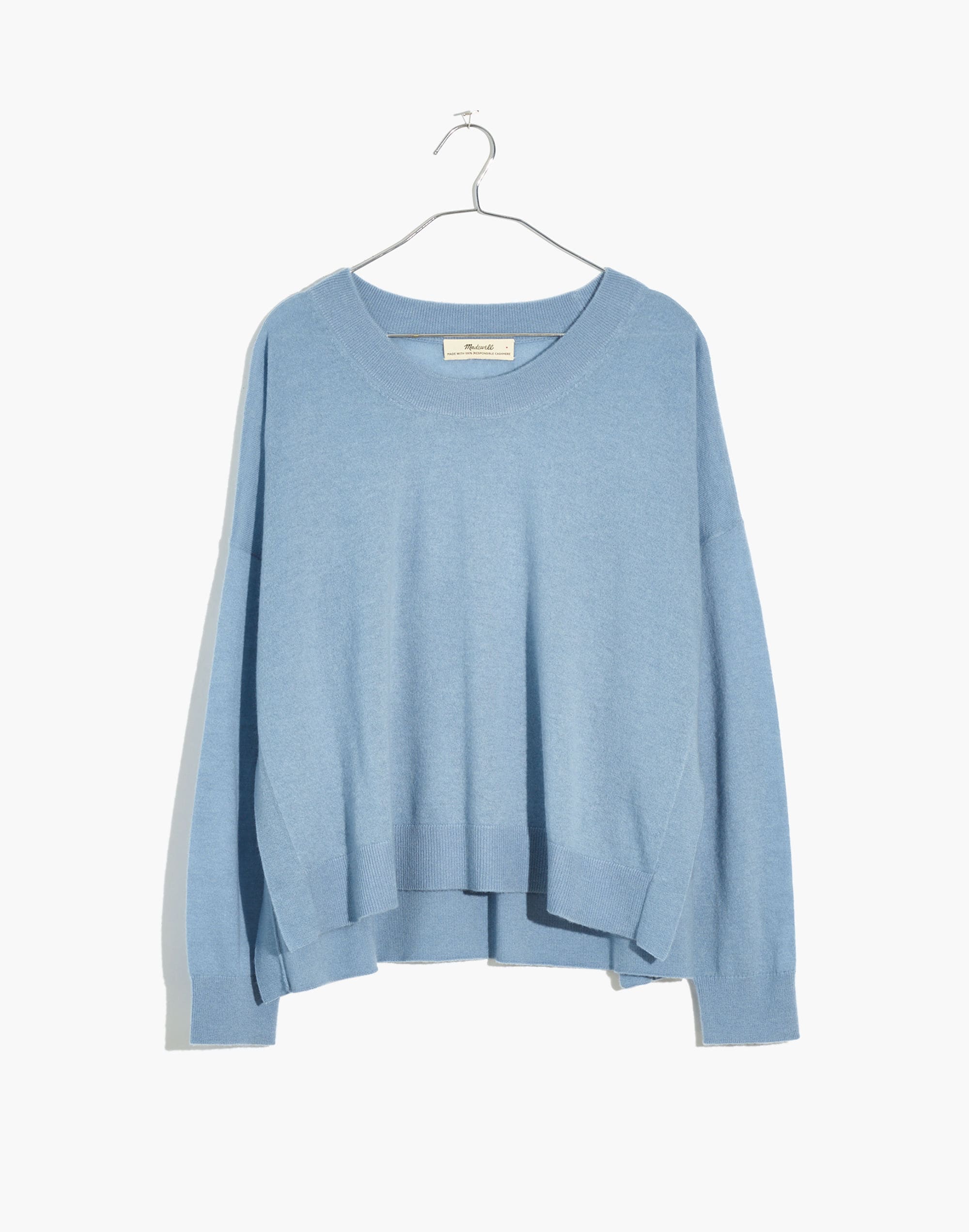 (Re)sponsible Weightless Cashmere Side-Slit Pullover Sweater