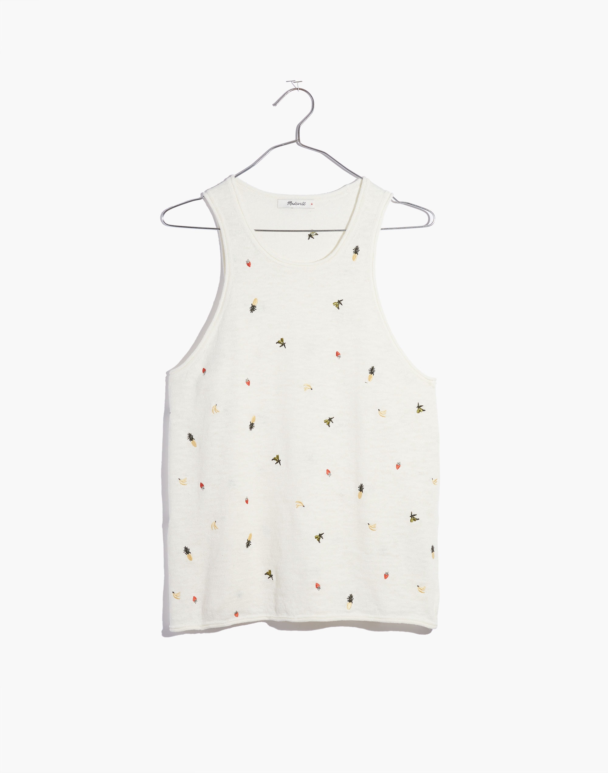 Fresca Fruit Embroidered Sweater Tank