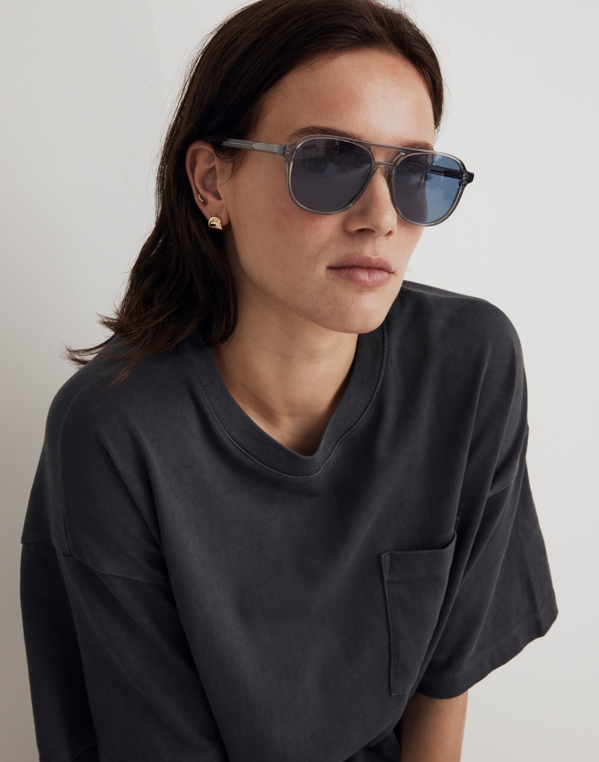 Acetate Linford Aviator Sunglasses