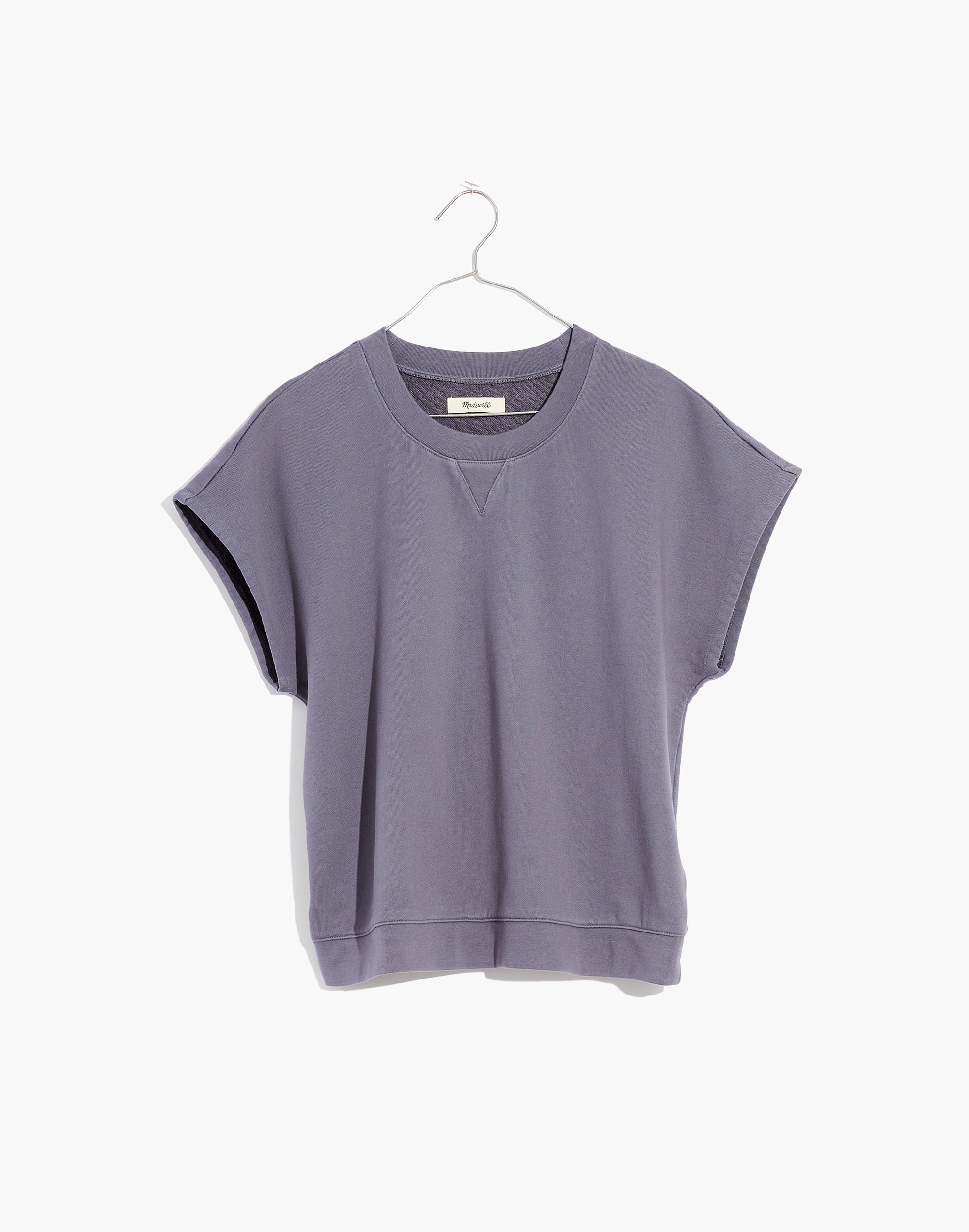 (Re)sourced Cotton Short-Sleeve Relaxed Sweatshirt