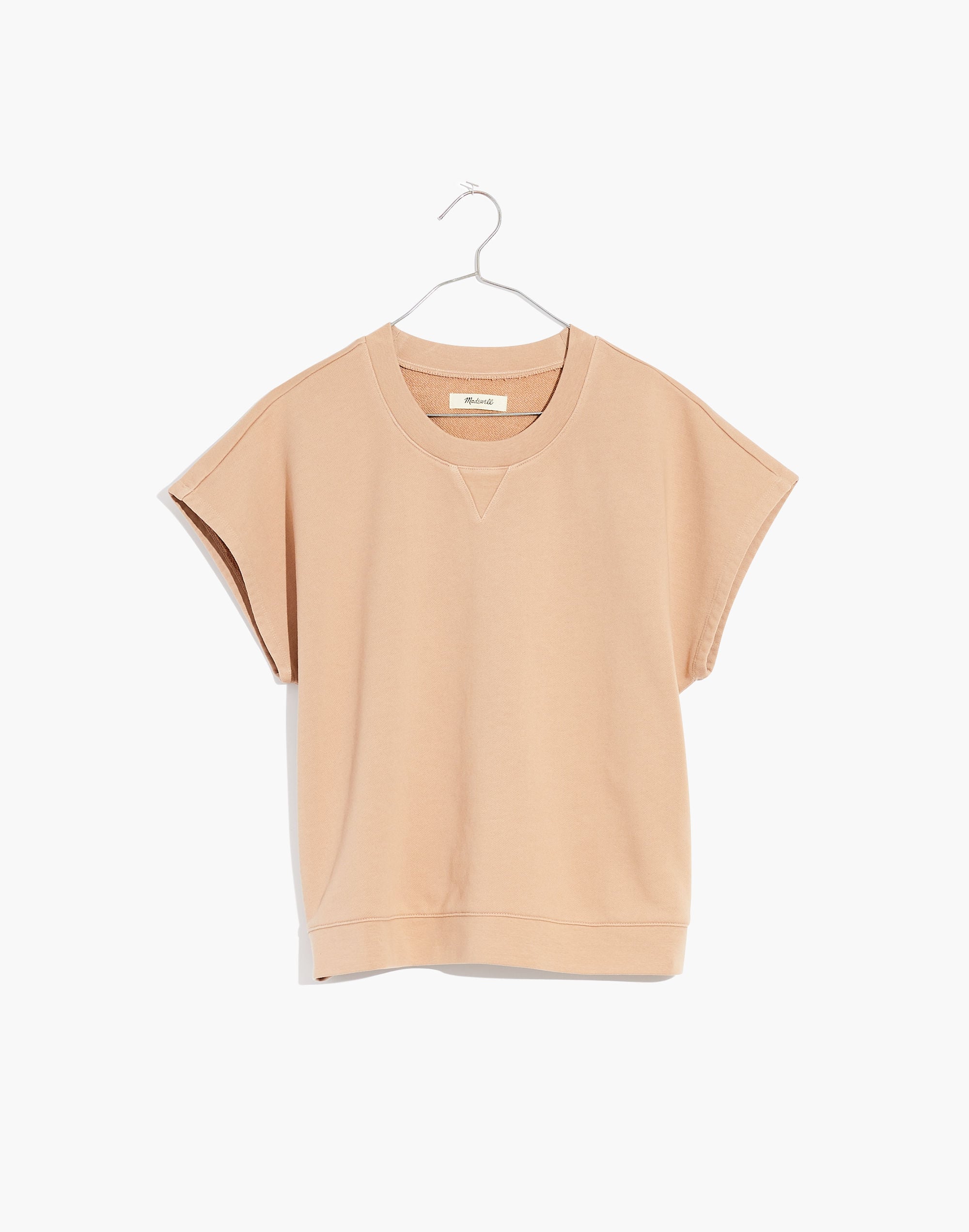 (Re)sourced Cotton Short-Sleeve Relaxed Sweatshirt