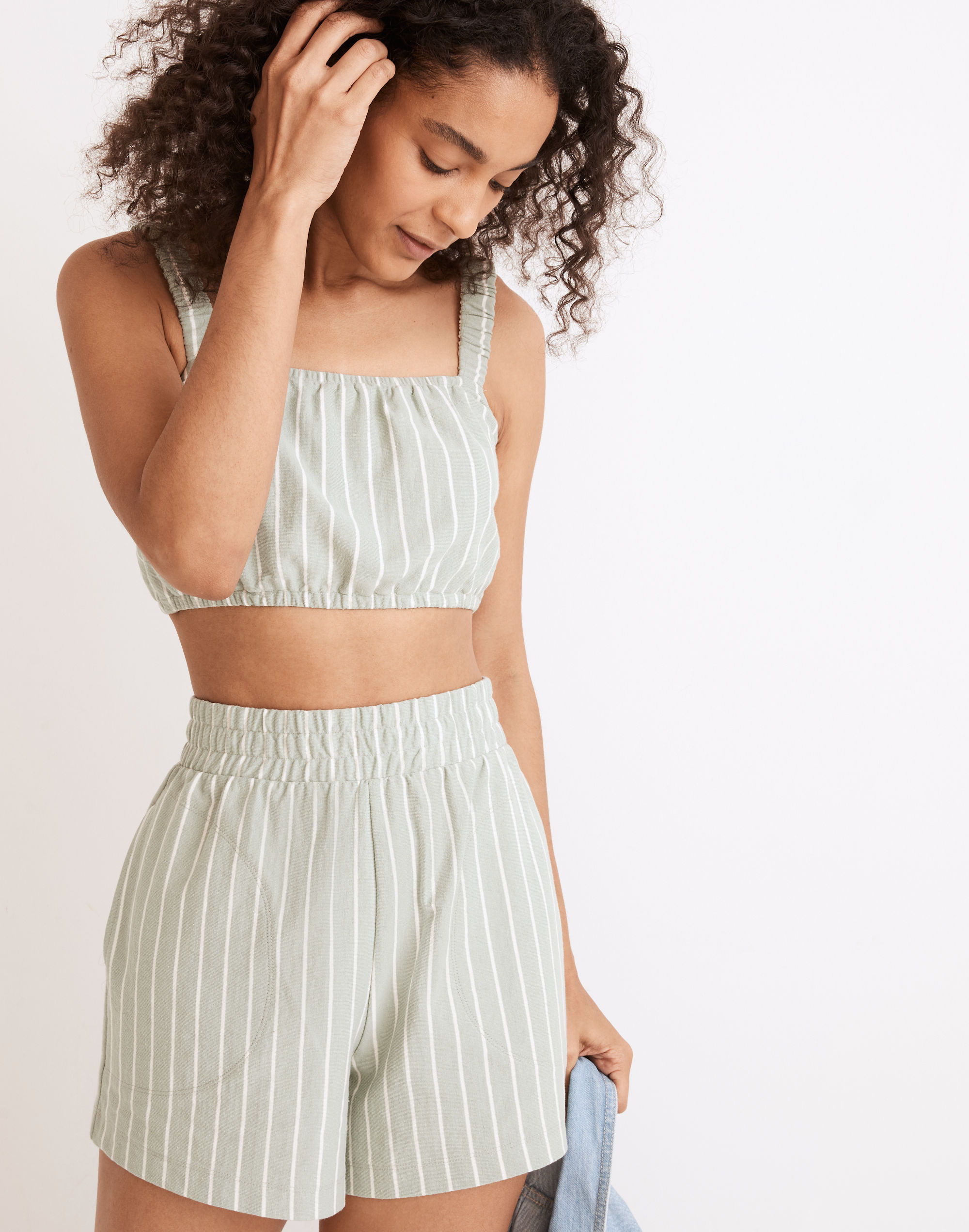 Organic Cotton High-Waist Pull-On Shorts