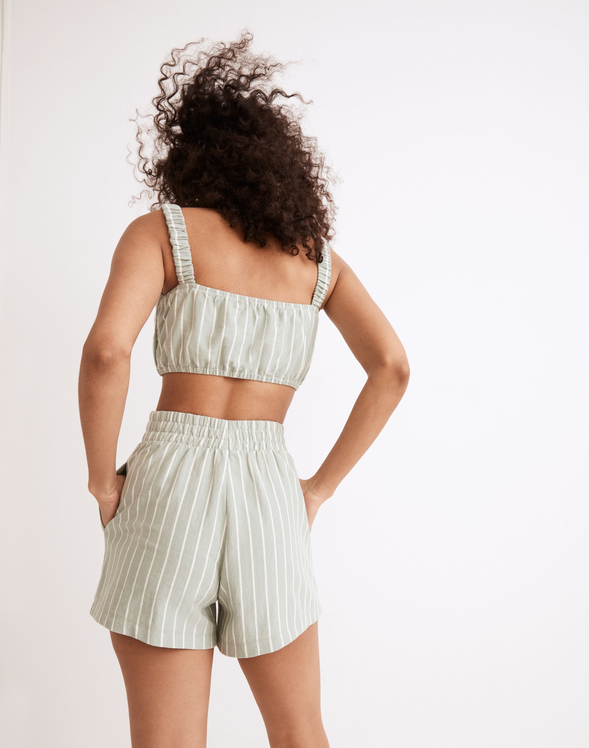 Organic Cotton High-Waist Pull-On Shorts
